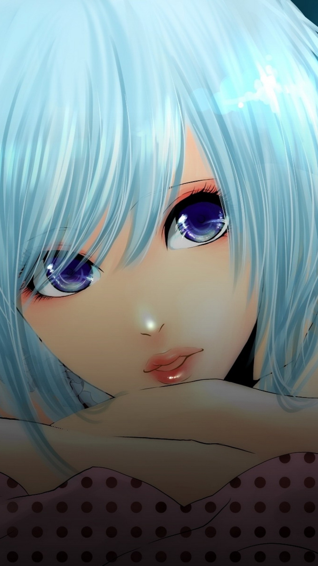 Blue Haired Female Anime Character Wallpaper for Android [Full HD ...