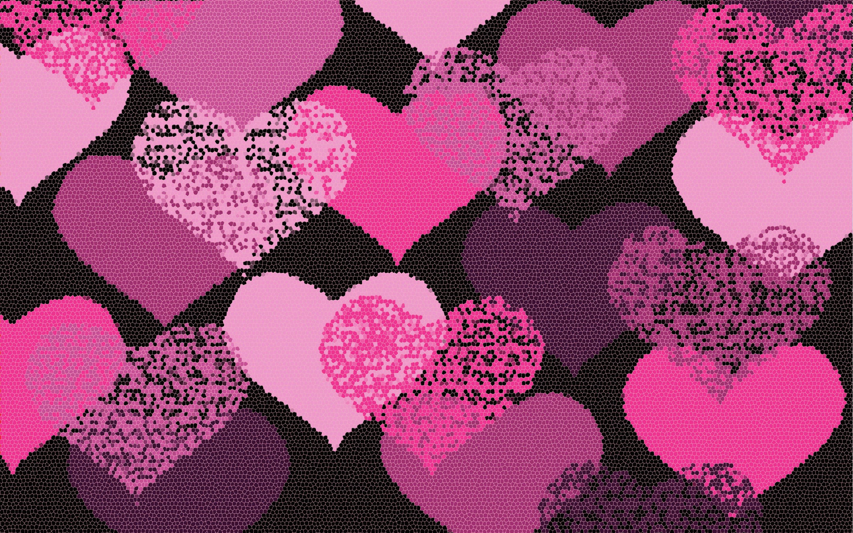 purple pink heart wallpaper