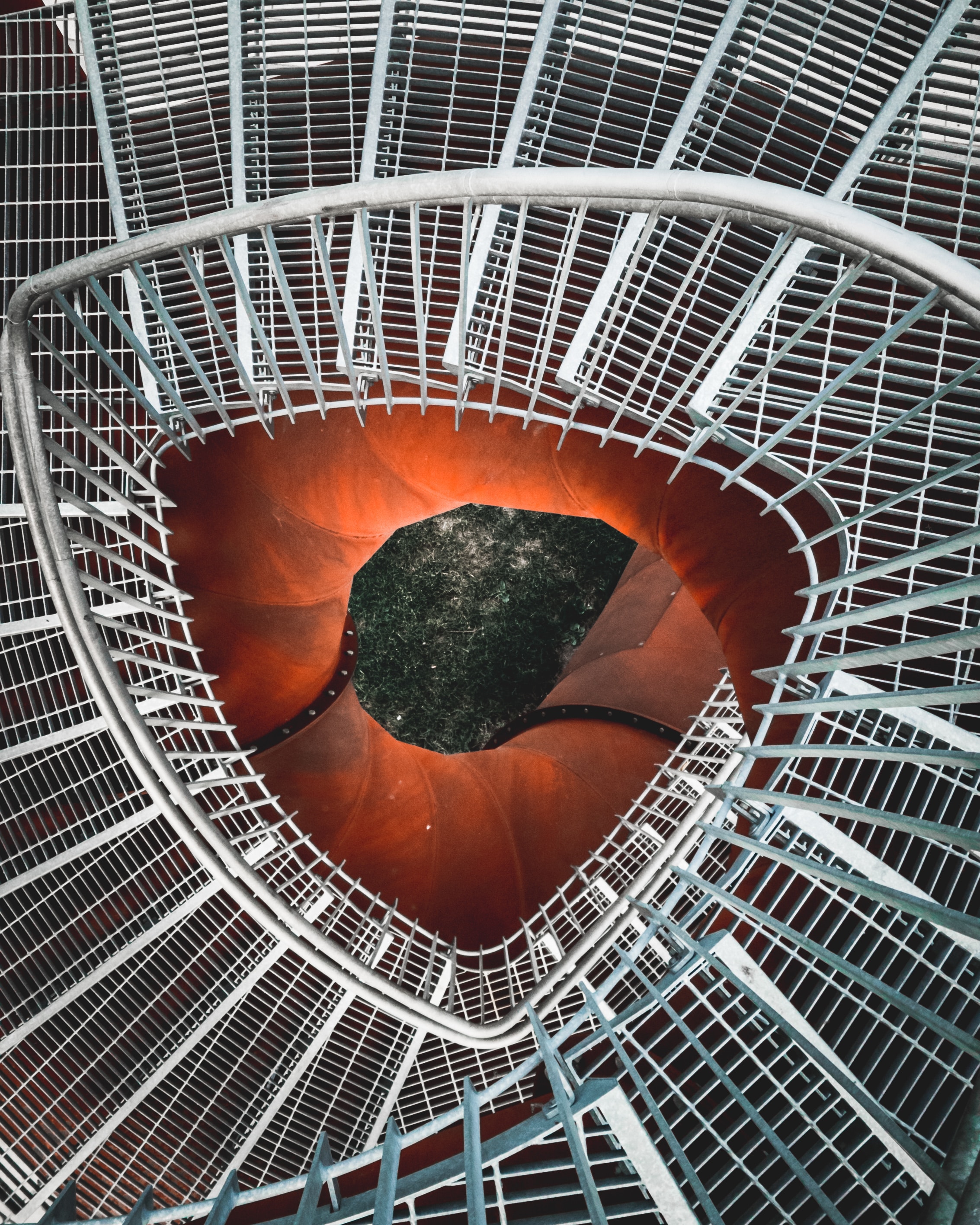 Wallpaper Brown and White Spiral Staircase, Background - Download Free