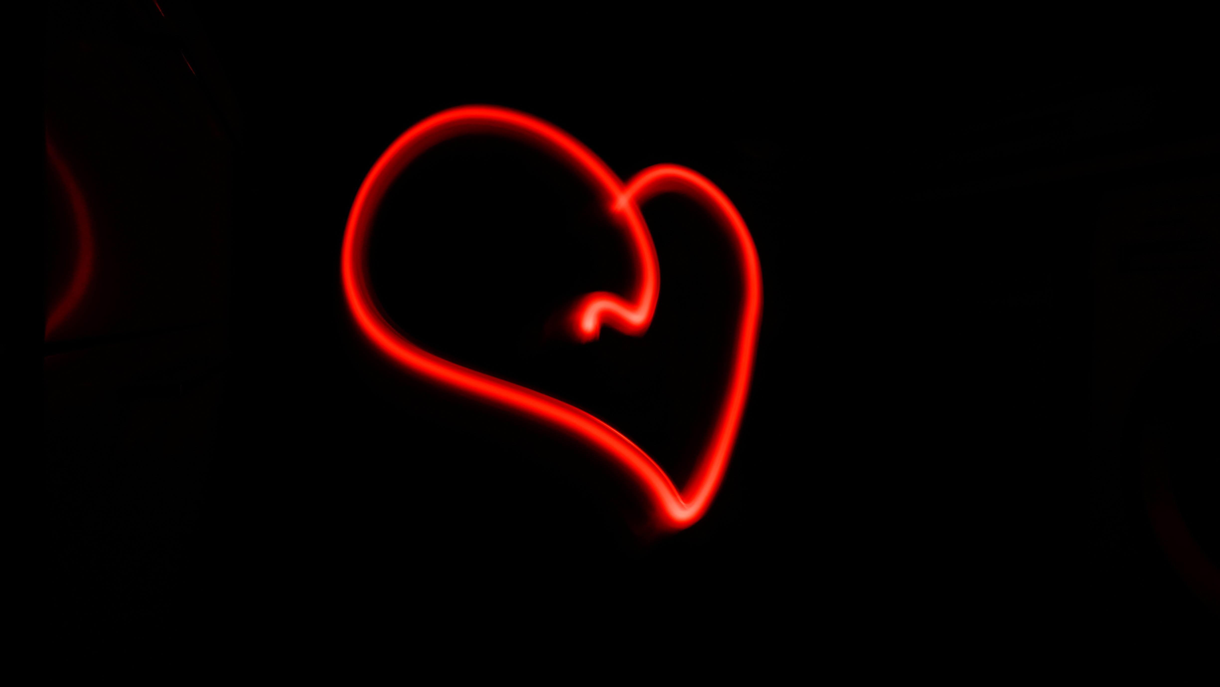 neon human heart wallpaper