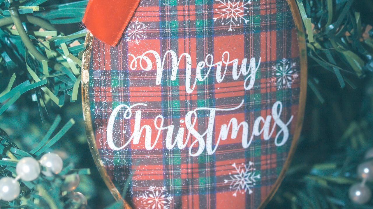 Christmas Day, Christmas Ornament, Pattern, Tartan, Design. Wallpaper in 1280x720 Resolution