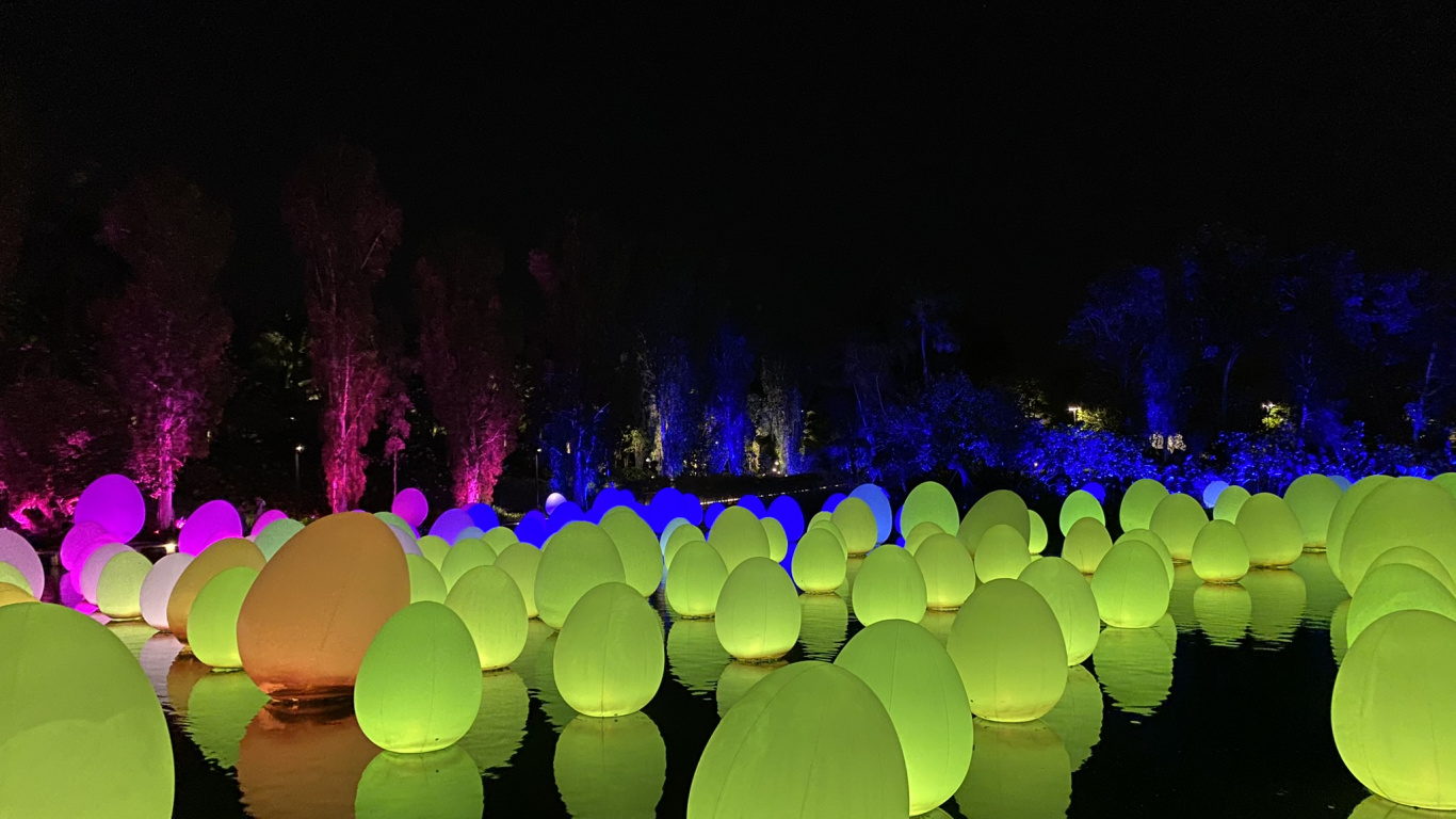 Singapore, Light, Physics, Science, Night. Wallpaper in 1366x768 Resolution