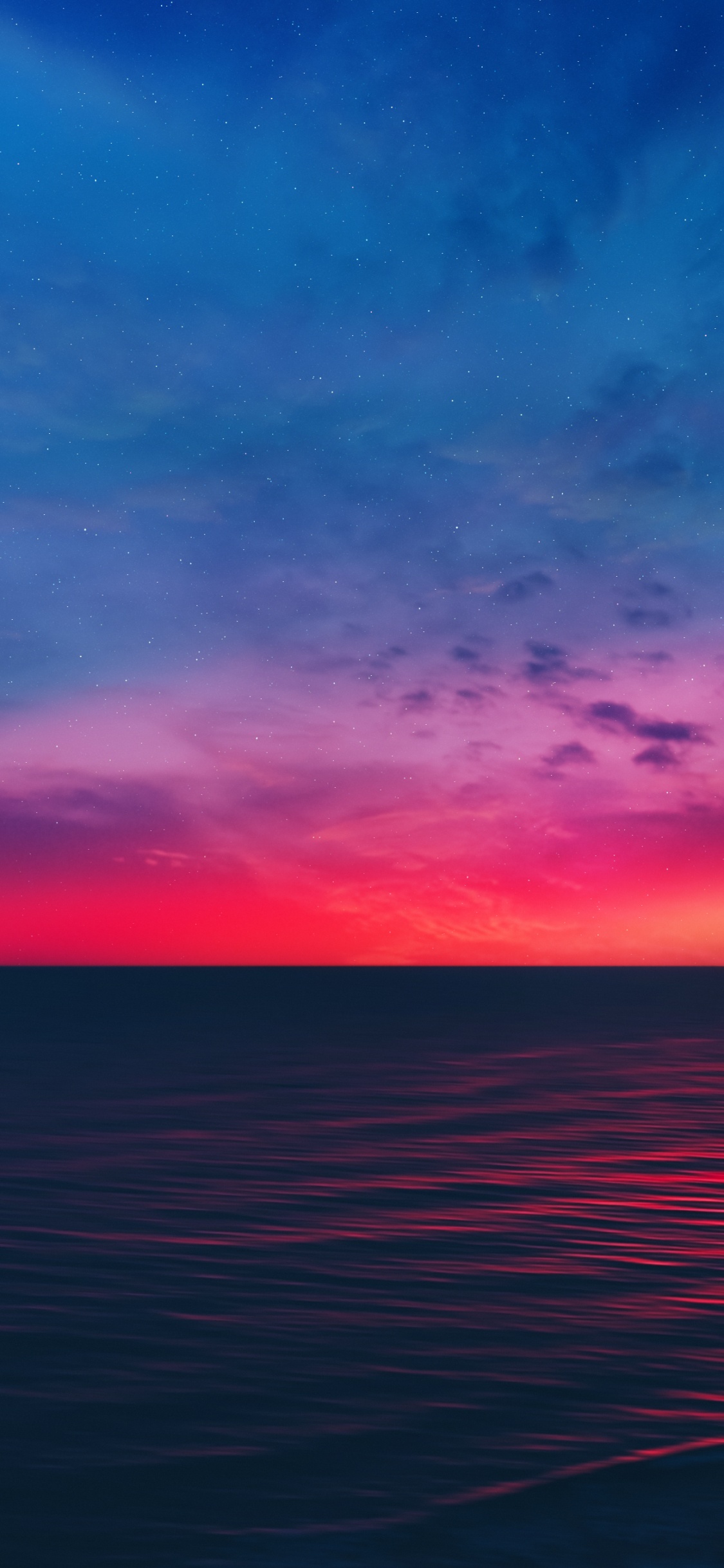 液体, 流体, 余辉, 紫色的, 日出 壁纸 1125x2436 允许