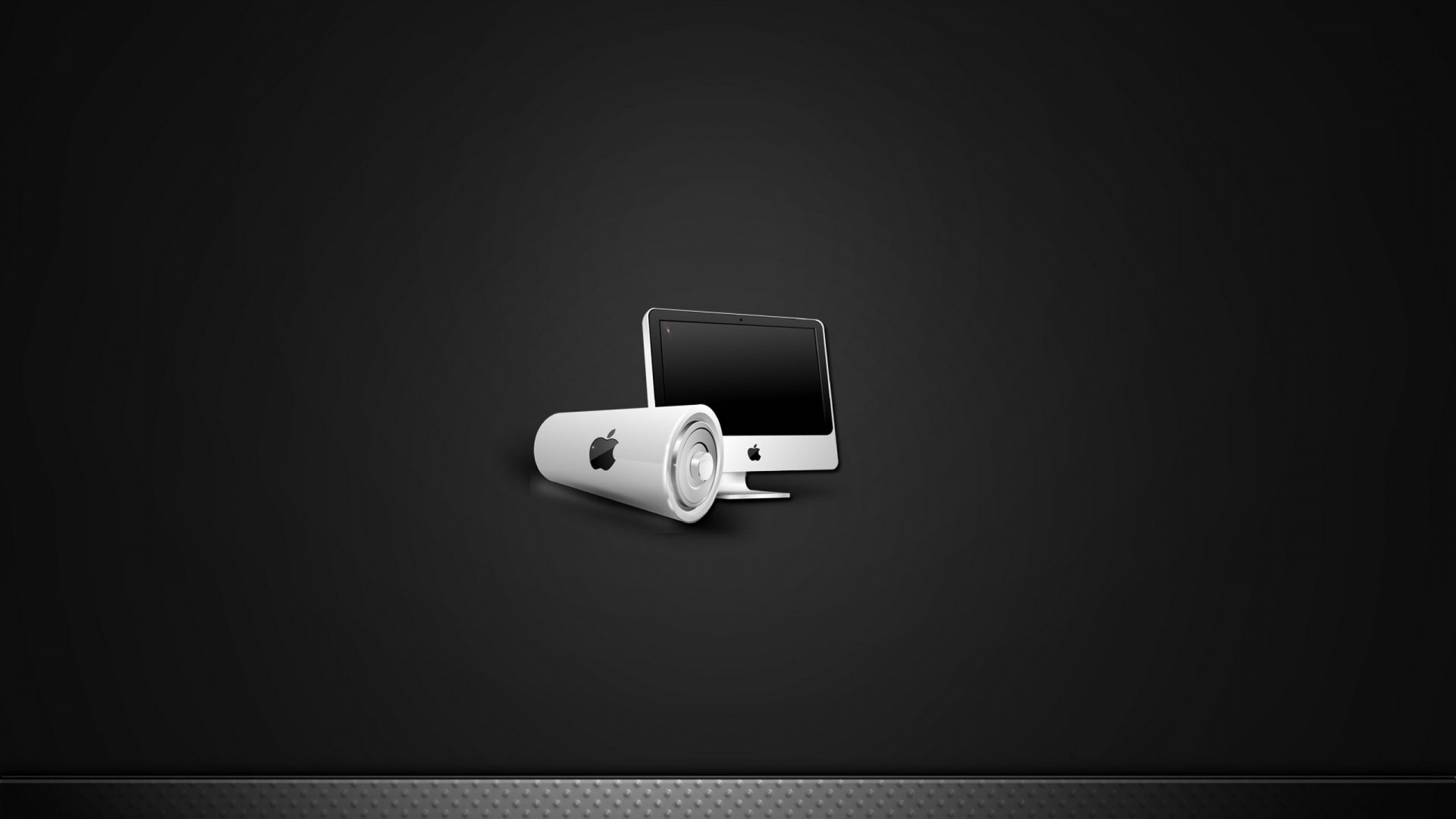 Apple, Letra, en Blanco y Negro, Equipo de Audio, Modo Monocromo. Wallpaper in 1920x1080 Resolution