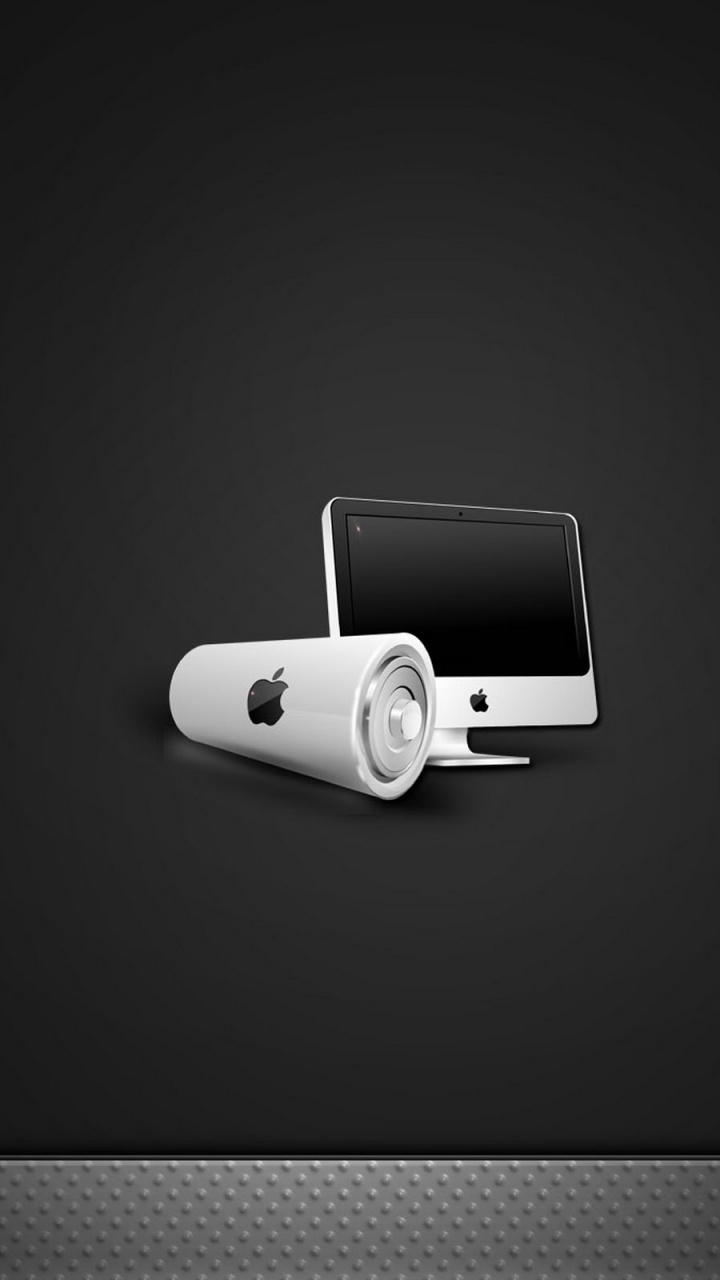 Apple, 黑色和白色的, 音频设备, 单色模式, IMac 壁纸 720x1280 允许