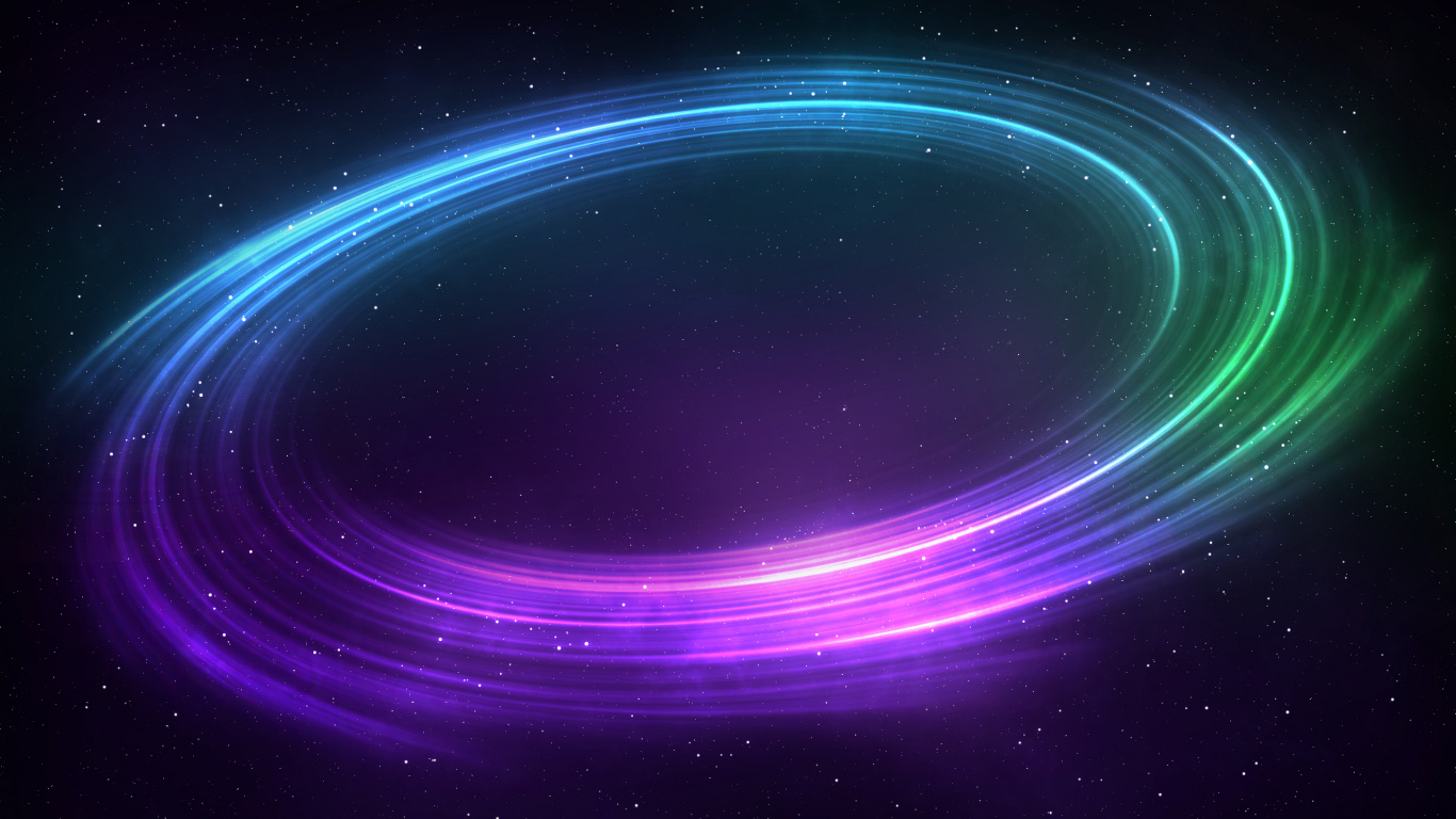 Purple and Blue Light Illustration. Wallpaper in 1366x768 Resolution