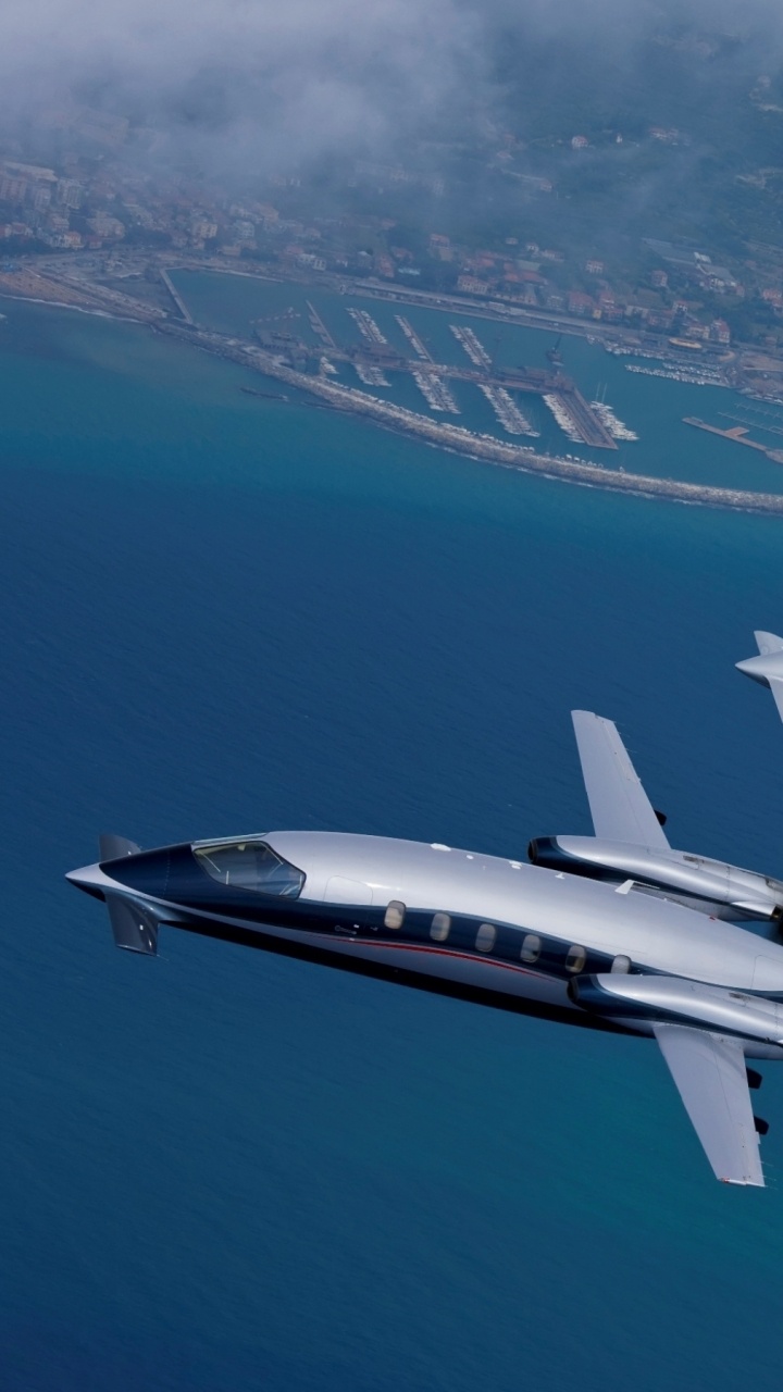 Avion à Réaction Blanc et Noir. Wallpaper in 720x1280 Resolution