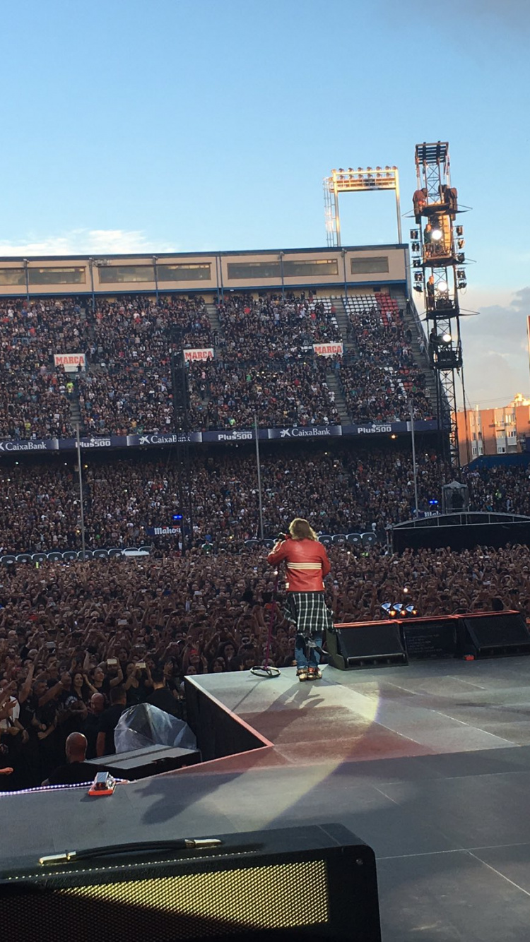 Crowd, Stadium, Arena, Sport Venue, Stage. Wallpaper in 750x1334 Resolution