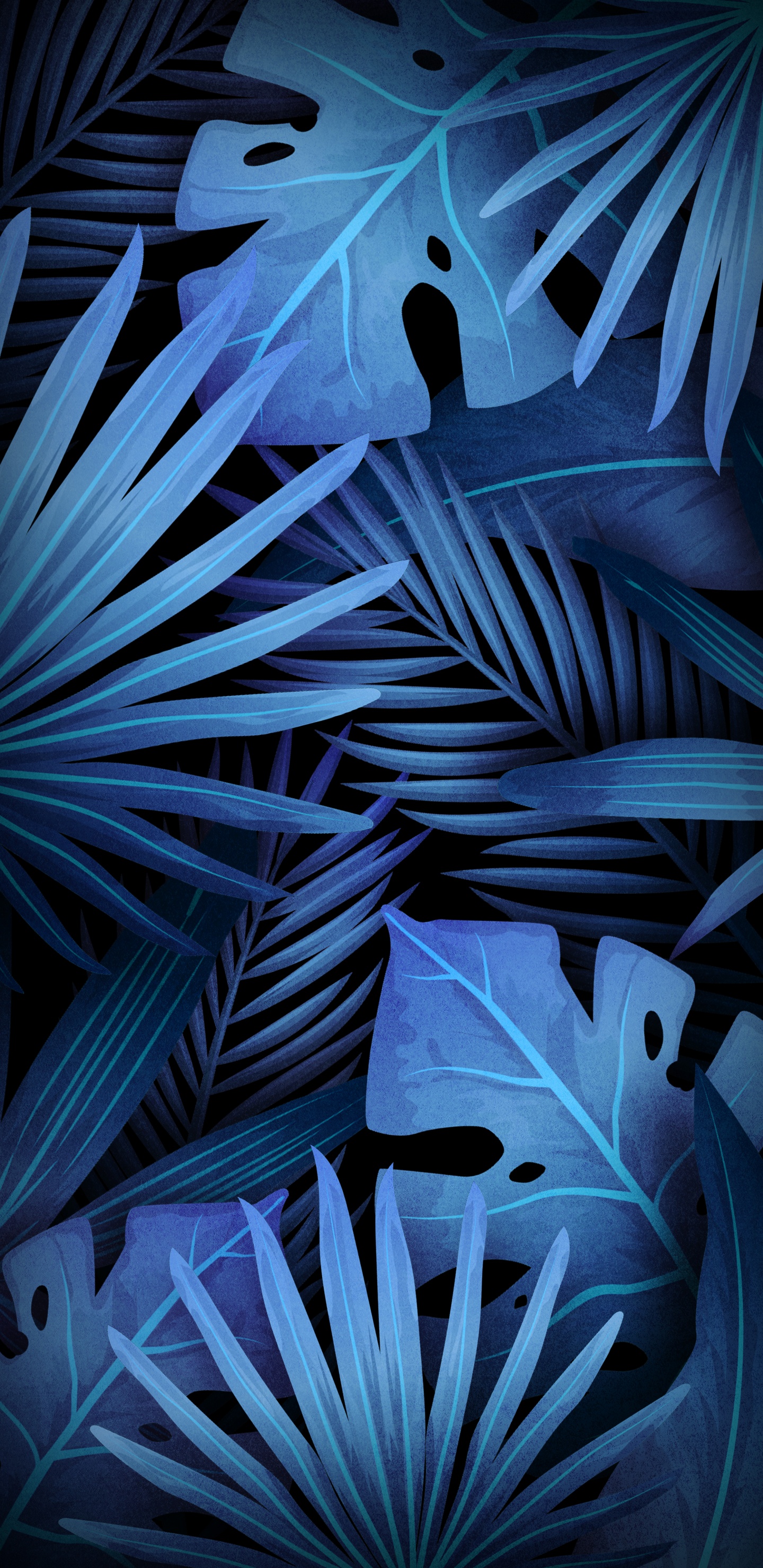 Flora, Art, Light, Blue, Botany. Wallpaper in 1440x2960 Resolution
