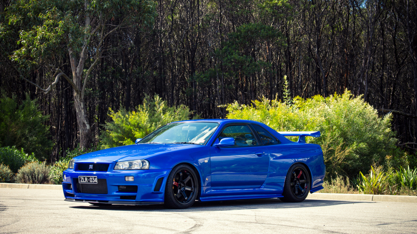 Nissan Skyline Gtr R34, Nissan Skyline gt r, Nissan gt r, Cars, Nissan. Wallpaper in 1366x768 Resolution
