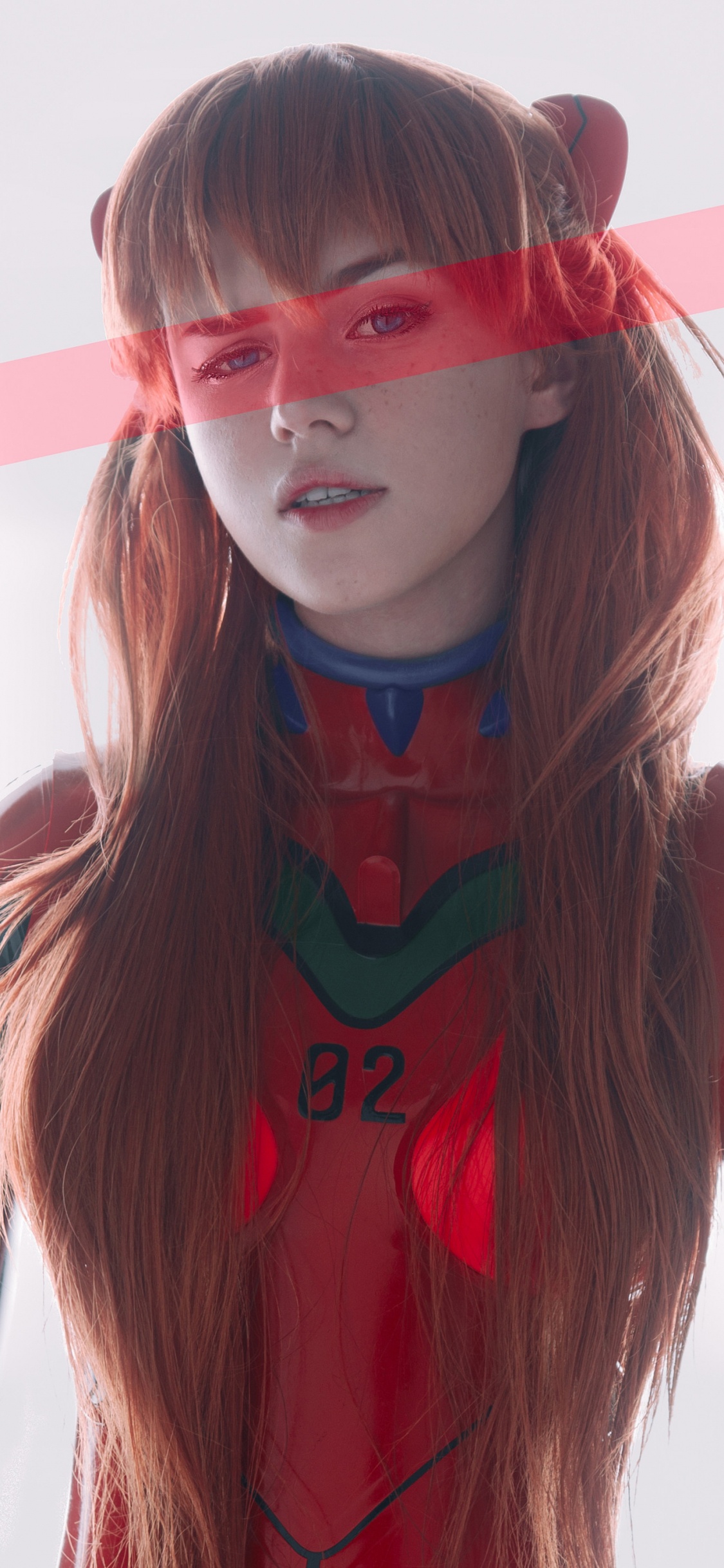 Asuka Langley Soryu, Neon Genesis Evangelion, Cosplay, Anime, Lip. Wallpaper in 1125x2436 Resolution