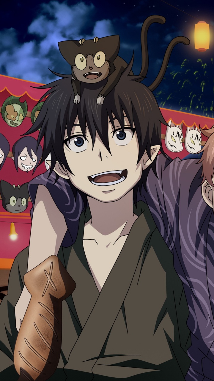 Personaje de Anime Masculino en Traje Negro. Wallpaper in 720x1280 Resolution