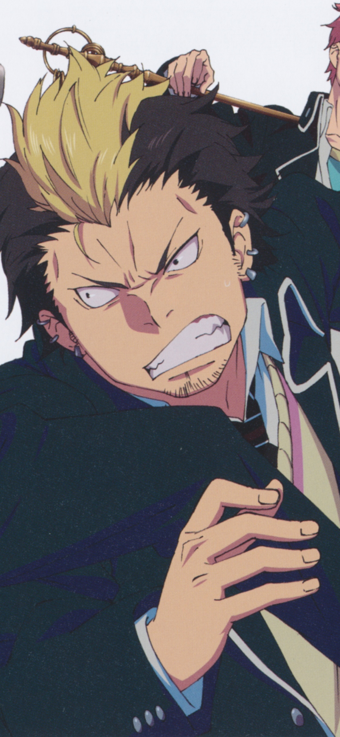 Personaje de Anime Masculino de Pelo Negro. Wallpaper in 1125x2436 Resolution