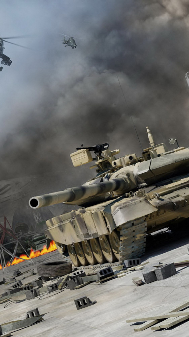 Tank, Military Organization, Combat, Weapon, War. Wallpaper in 750x1334 Resolution