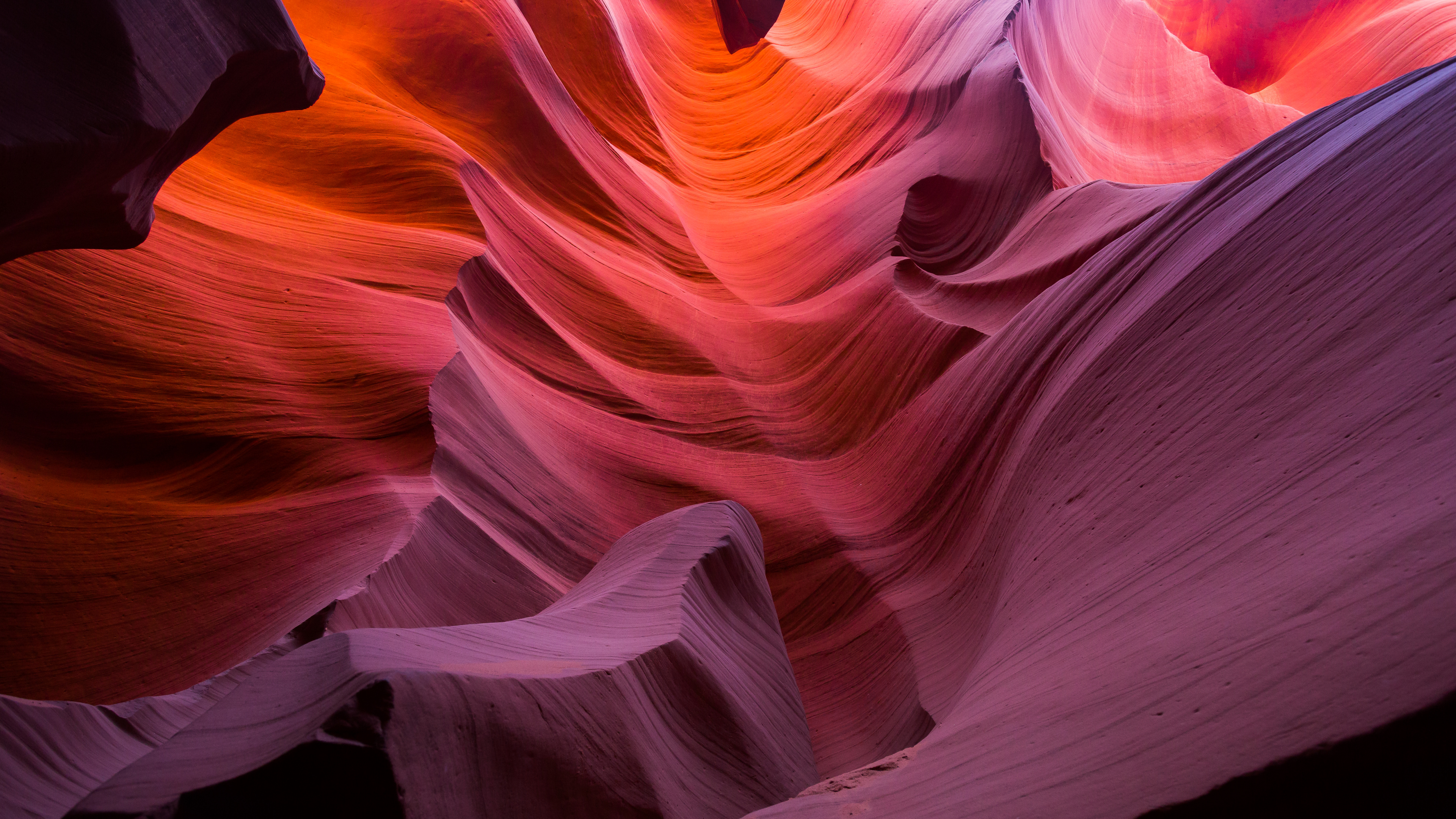 Antelope Canyon, Untere Antilopenschlucht, Seite, Grand Canyon, Horseshoe Bend. Wallpaper in 3840x2160 Resolution