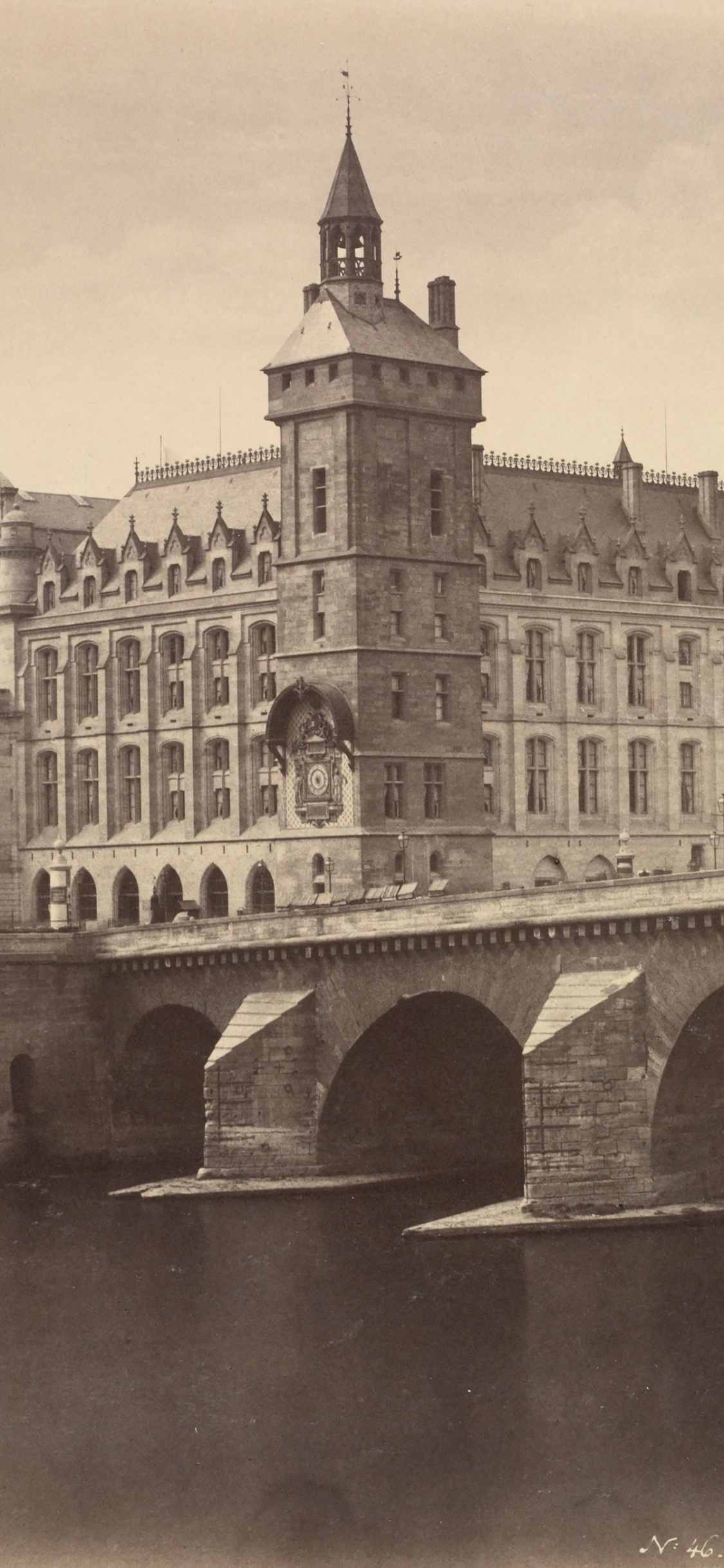 Grayscale Photo of Concrete Building. Wallpaper in 1125x2436 Resolution