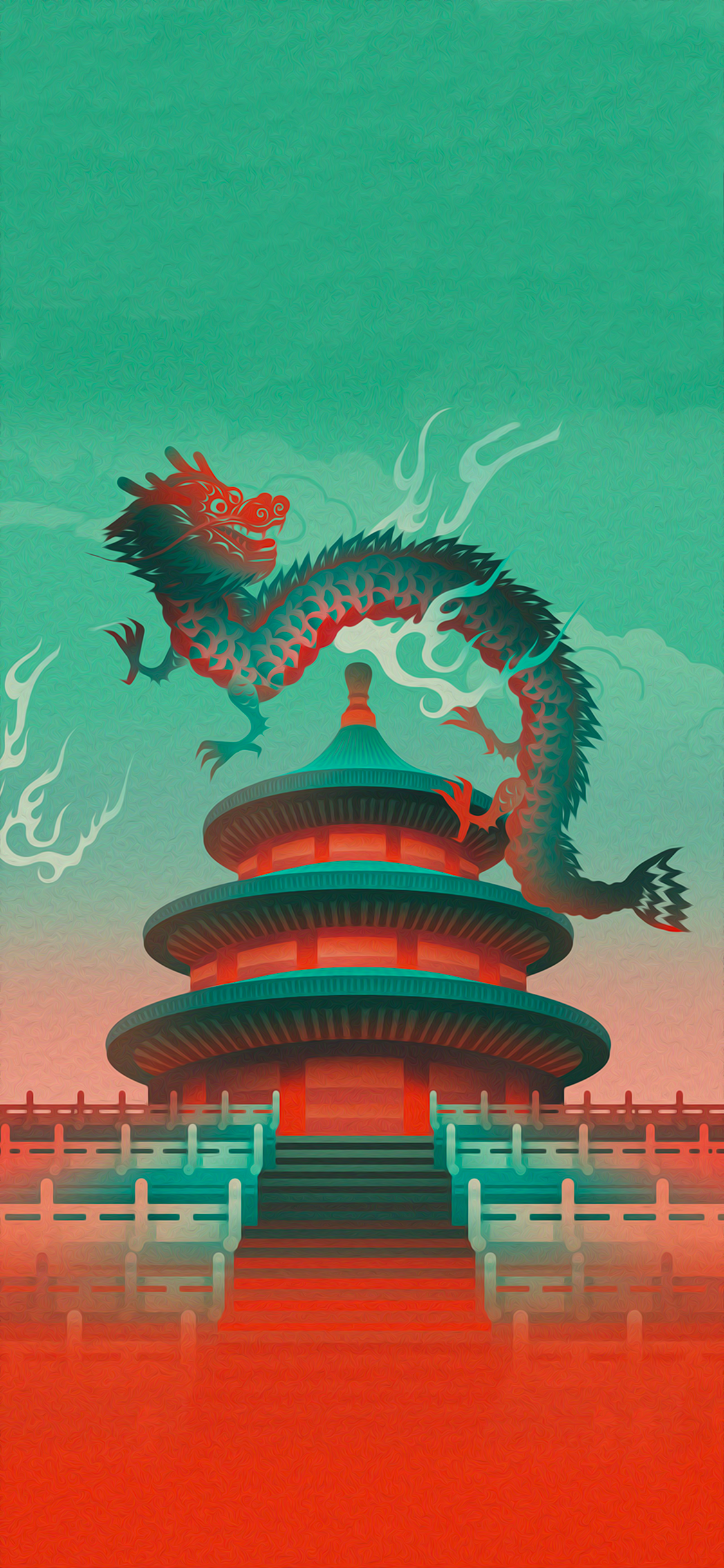 Kunst, Illustration, Poster, Japanische Kunst, Design. Wallpaper in 1125x2436 Resolution