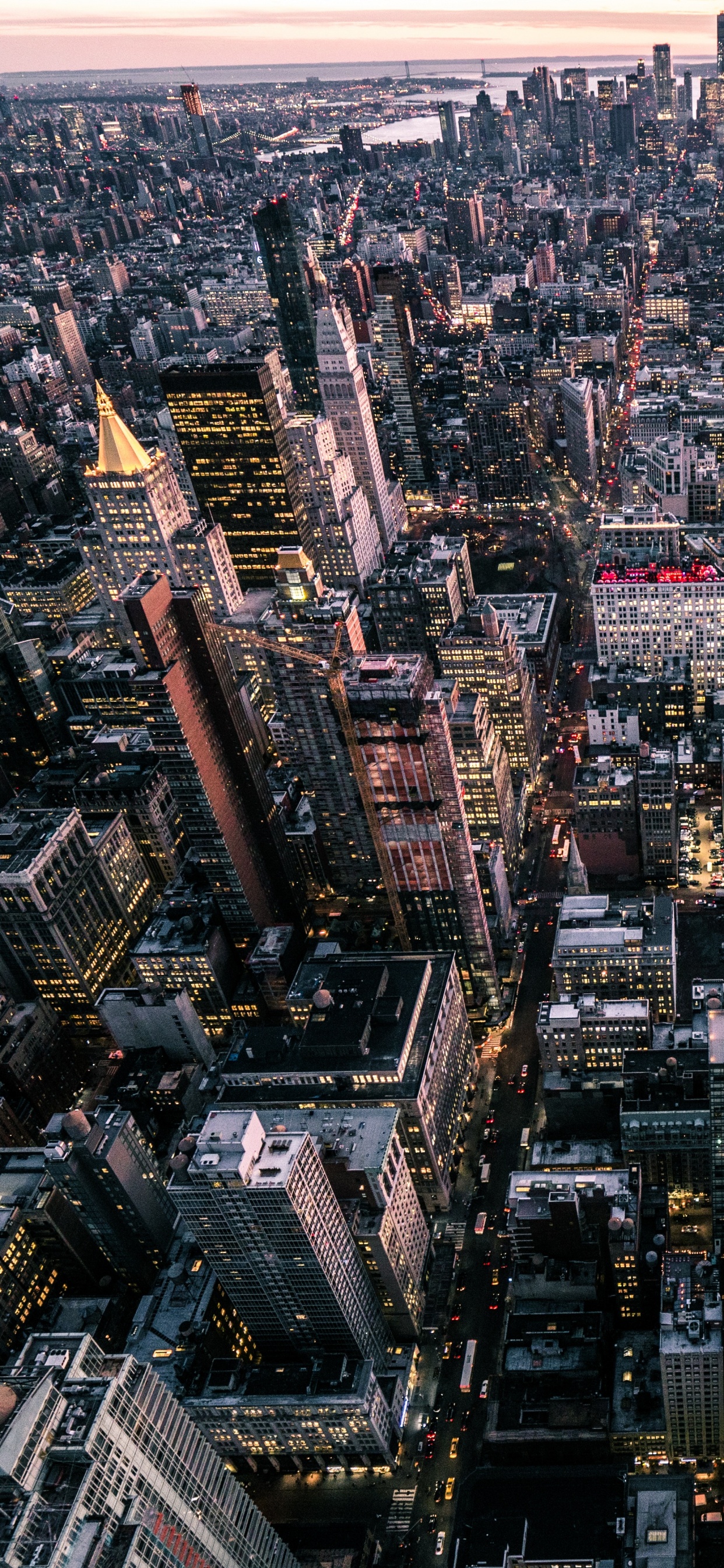 纽约市, 帝国大厦, 城市, 城市景观, 大都会 壁纸 1242x2688 允许