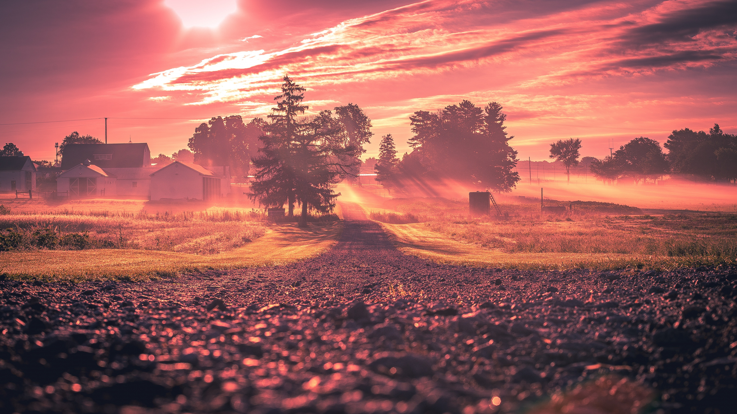 Sonnenaufgang, Sonnenuntergang, Natur, Naturlandschaft, Cloud. Wallpaper in 2560x1440 Resolution