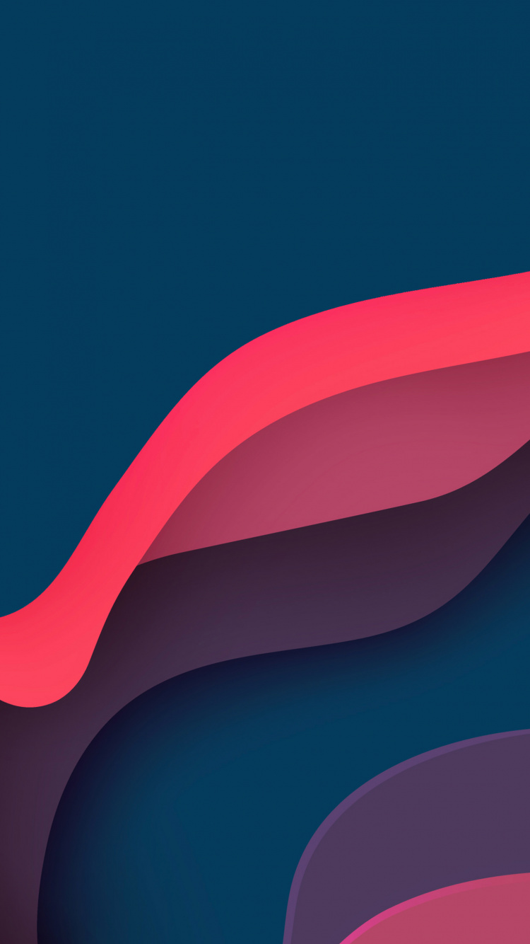 Geometry, Ios, Pink, Violet, Slope. Wallpaper in 750x1334 Resolution