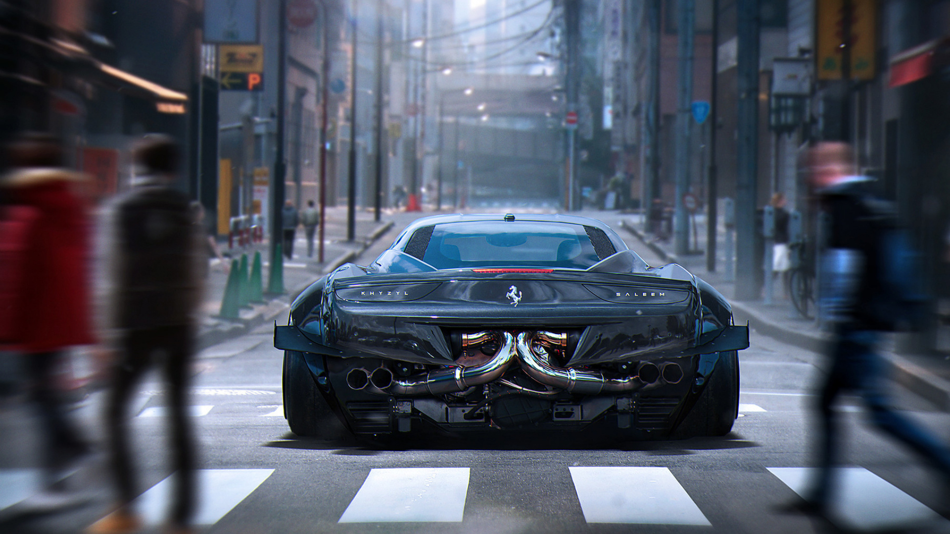 Black Porsche 911 Parked on Street During Daytime. Wallpaper in 1920x1080 Resolution
