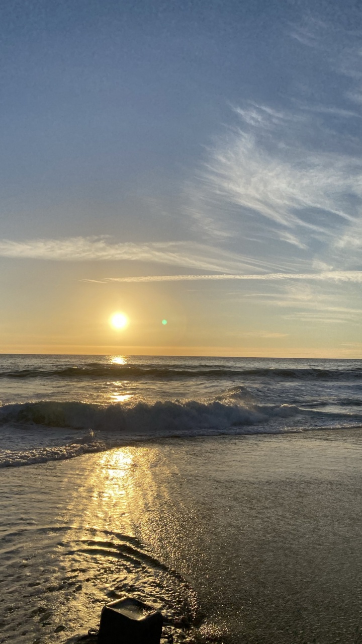 Sea, Tide, Water, Cloud, Water Resources. Wallpaper in 720x1280 Resolution