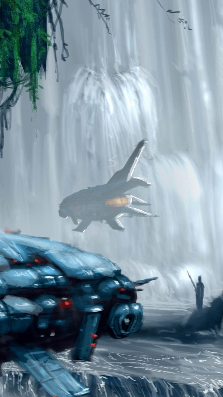 Schwarzer Und Weißer Vogel, Der Tagsüber Über Schwarzes Auto Fliegt. Wallpaper in 750x1334 Resolution