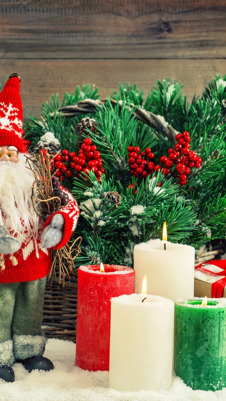 Weihnachten, Weihnachtsmann, Weihnachtsdekoration, Christmas Ornament, Neujahr. Wallpaper in 720x1280 Resolution