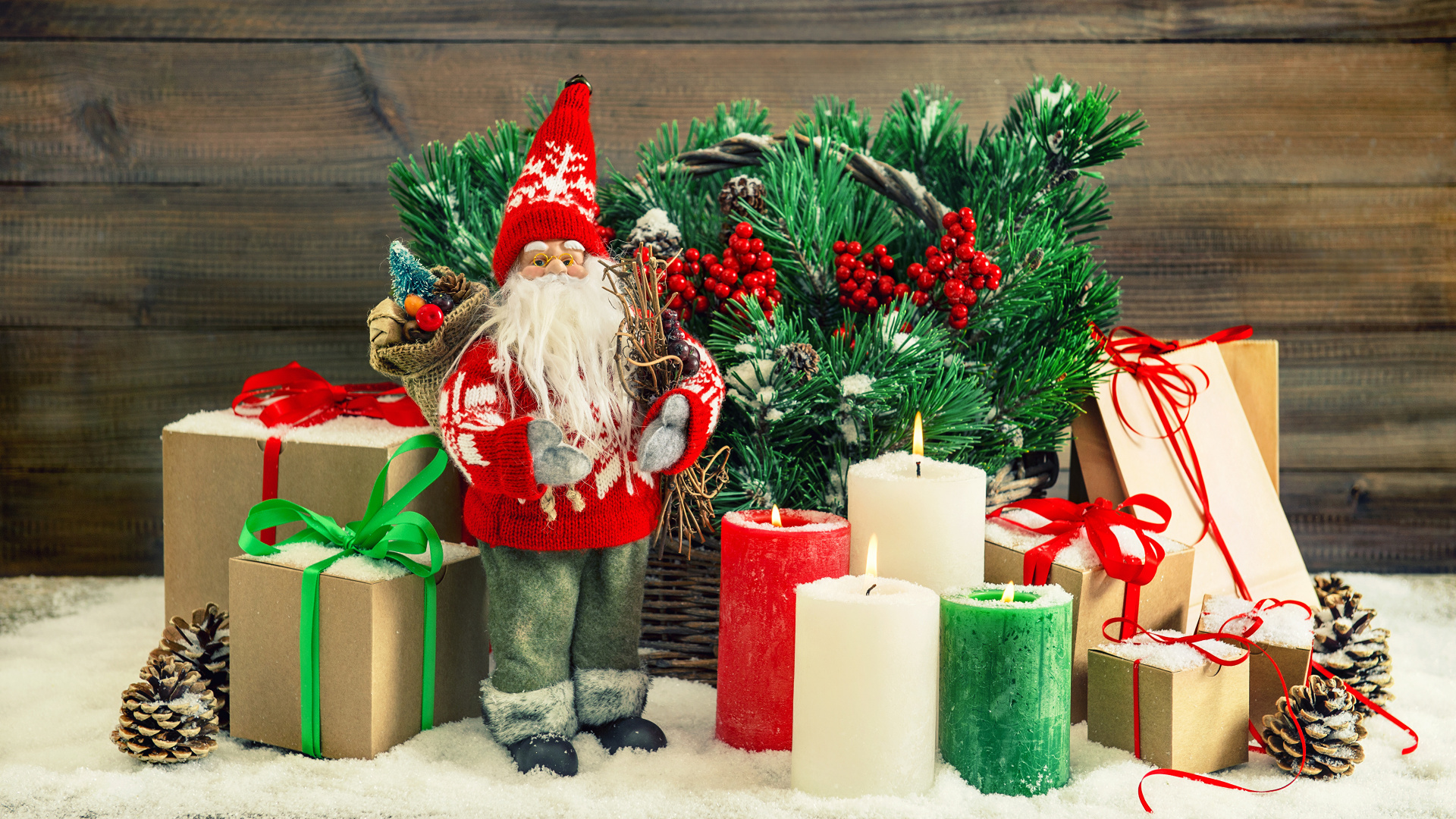 Christmas Day, Santa Claus, Christmas Decoration, Christmas Ornament, New Year. Wallpaper in 1920x1080 Resolution