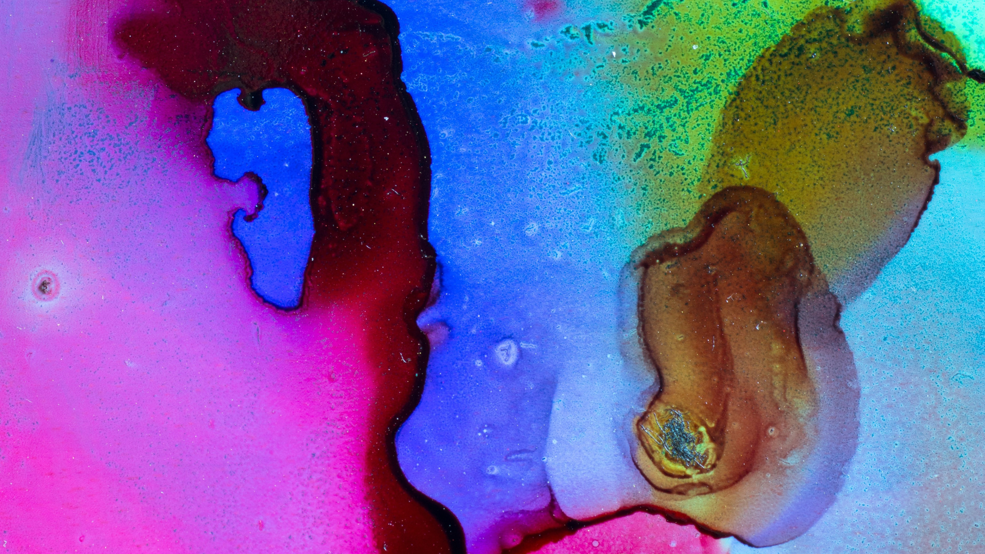 Peinture Abstraite Violette et Marron. Wallpaper in 1920x1080 Resolution