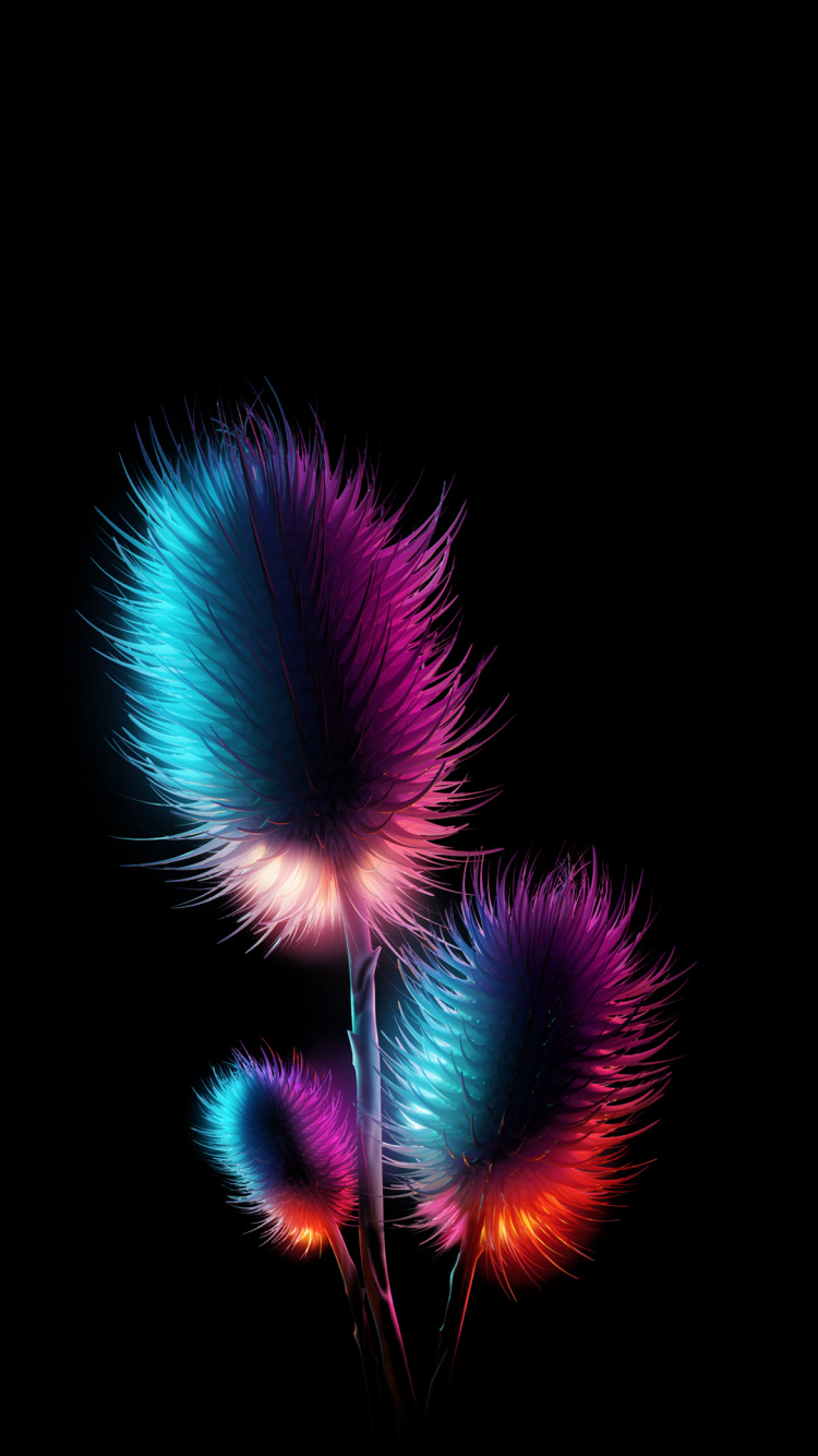 Amoled, Colorfulness, Purple, Violet, Petal. Wallpaper in 750x1334 Resolution