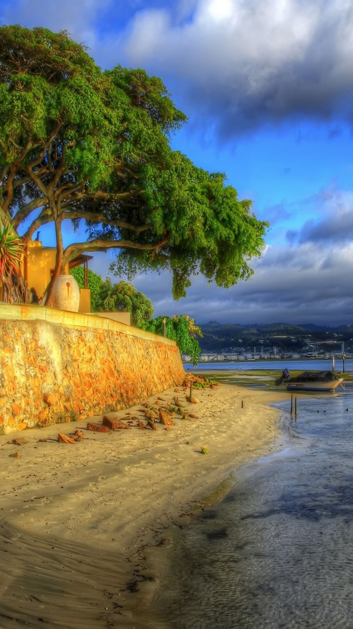 Huawei, Orilla, Costa, Moto de Agua, Arena. Wallpaper in 720x1280 Resolution