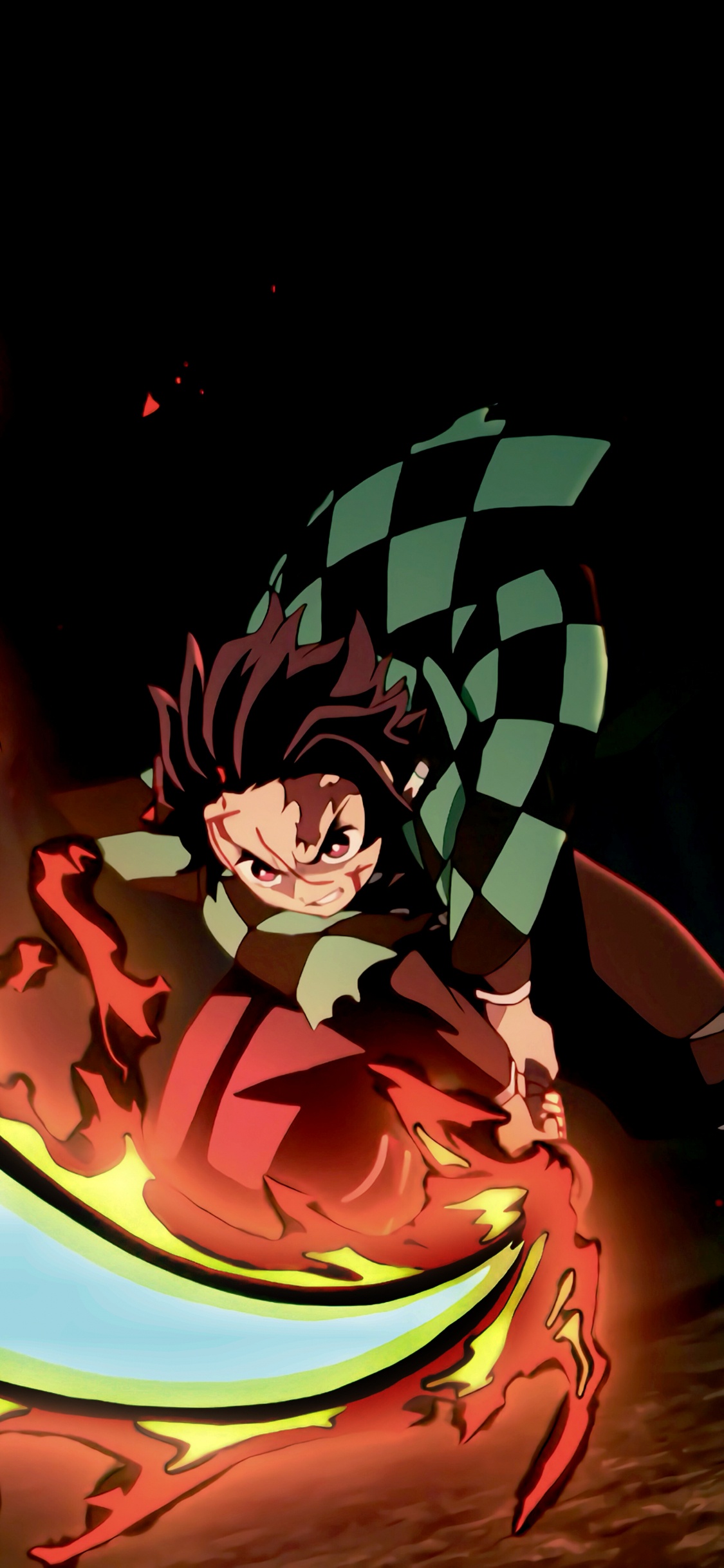 Kamado Tanjiro, Tanjiro Kamado, Nezuko Kamado, Asesino de Demonios Kimetsu no Yaiba, Anime. Wallpaper in 1125x2436 Resolution