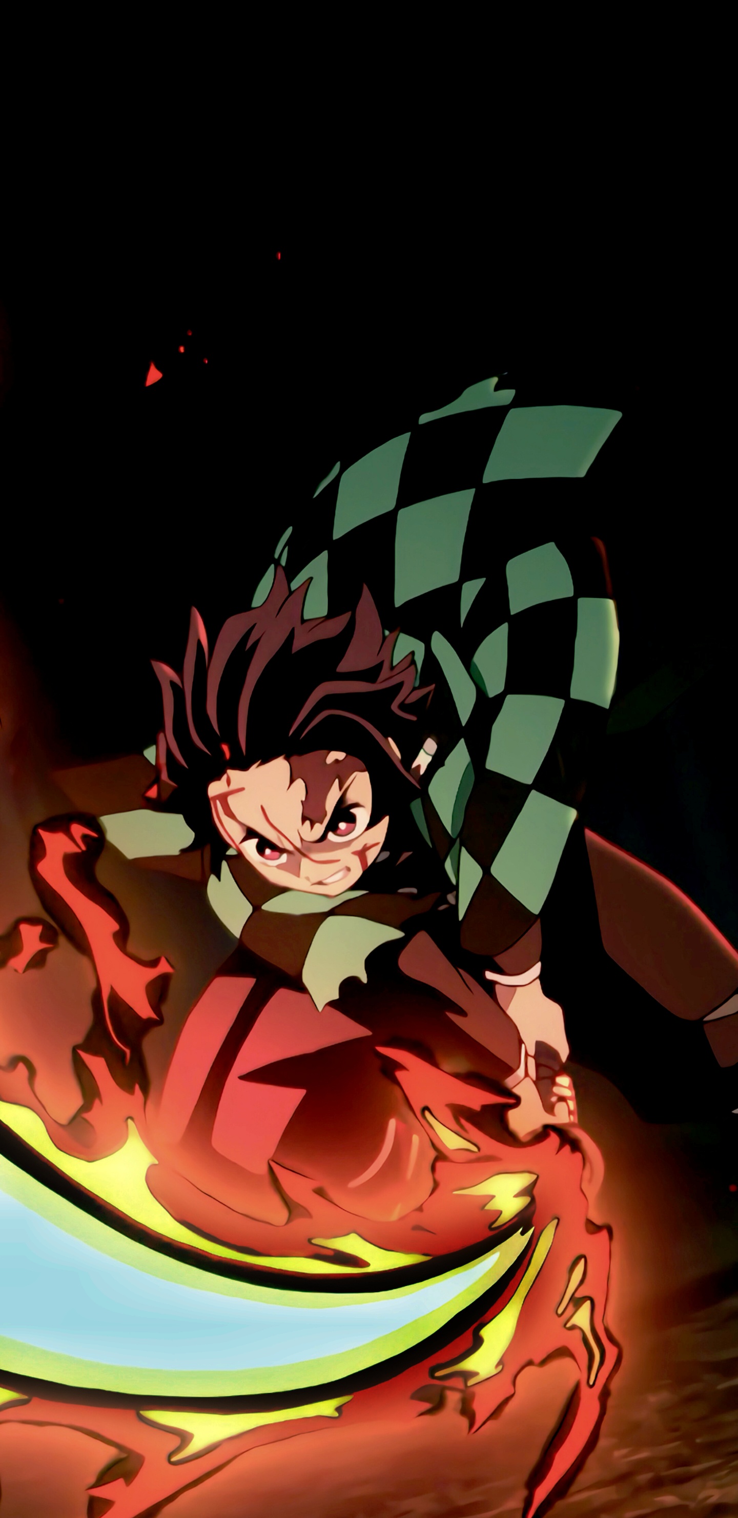 Kamado Tanjiro, Tanjiro Kamado, Nezuko Kamado, Dämonentöter Kimetsu no Yaiba, Anime. Wallpaper in 1440x2960 Resolution