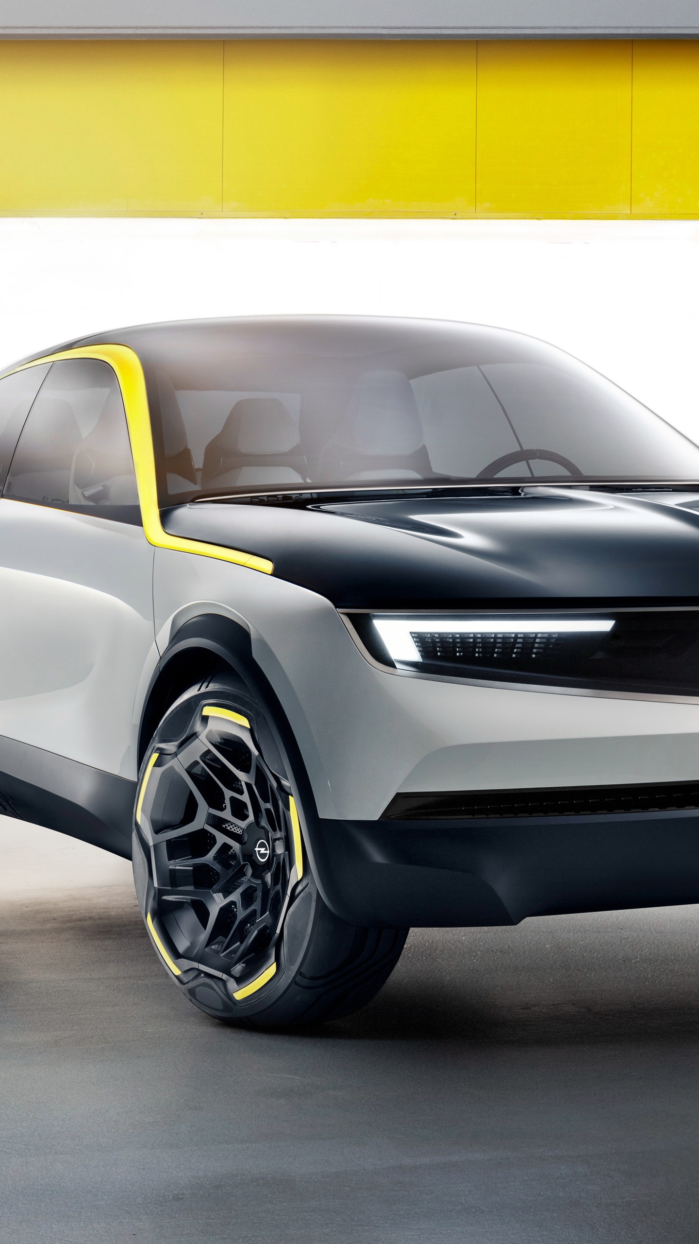 Silver Mercedes Benz Coupe Parked Beside White Wall. Wallpaper in 1440x2560 Resolution