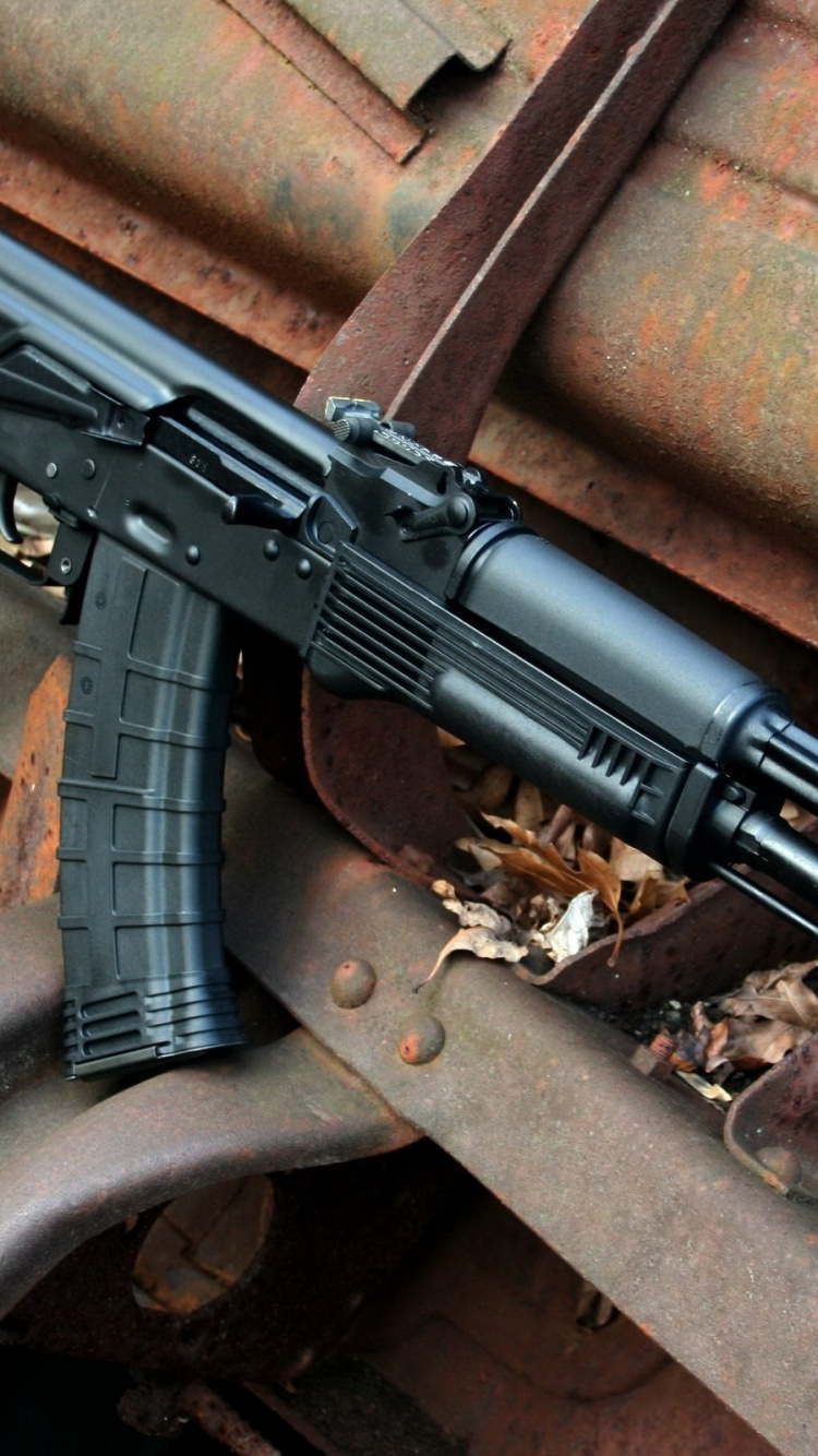 Ak-74, 枪, 枪支, 步枪, 触发器 壁纸 750x1334 允许