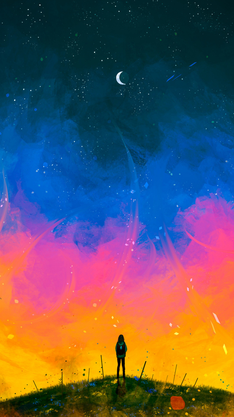 Objeto Astronómico, Espacio, Arte, la Astronomía, Estrella. Wallpaper in 750x1334 Resolution