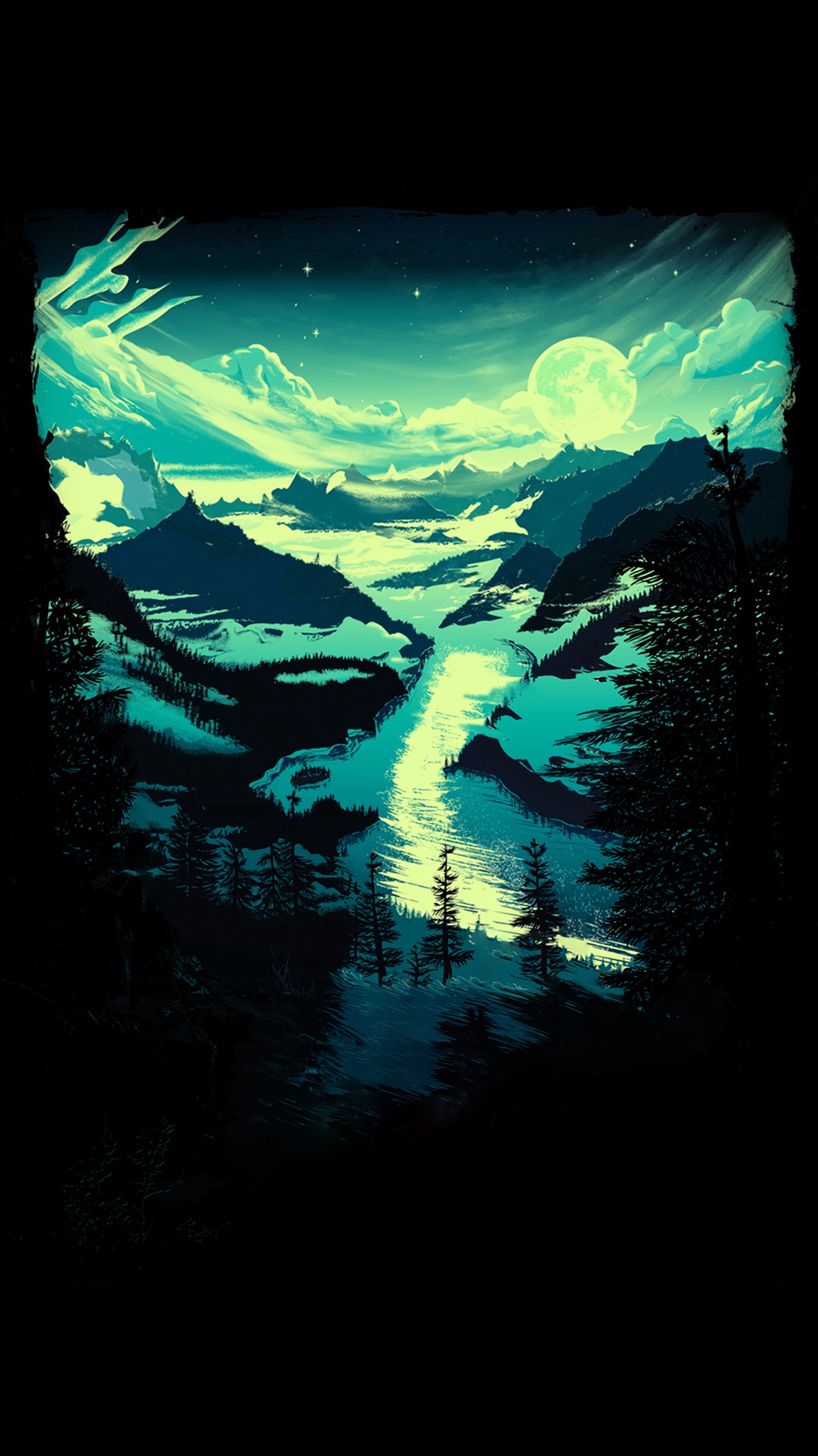 Amoled, OLED, IOS, Apple, Nature. Wallpaper in 1440x2560 Resolution