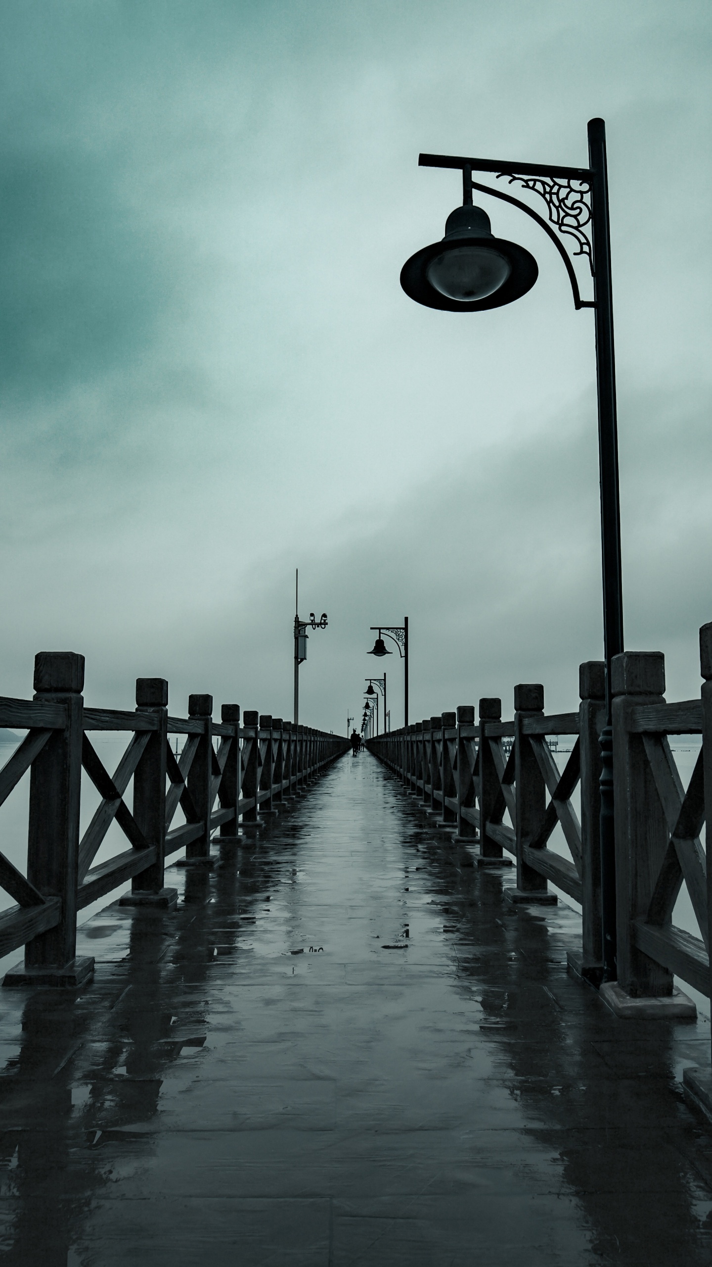 Cloud, Water, Street Light, Lighting, Light Fixture. Wallpaper in 1440x2560 Resolution