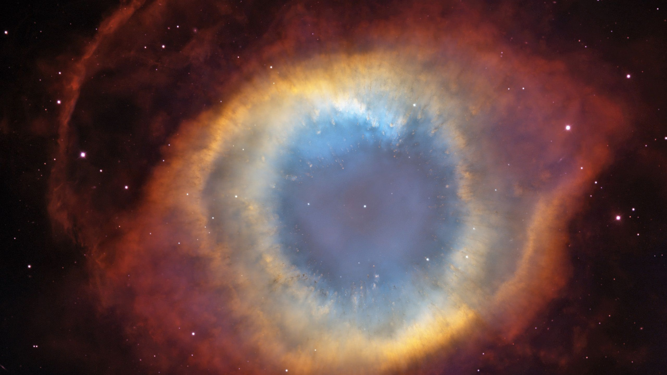 Ilustración de Galaxia Azul y Marrón. Wallpaper in 1366x768 Resolution