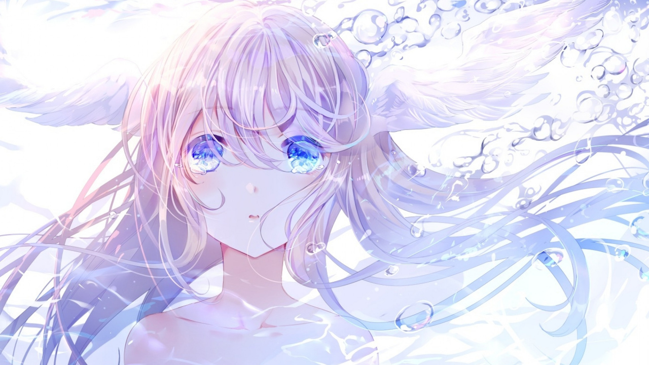 哭泣, Mitsuha Miyamizu, 鼻子, 创造性的艺术, 第一章 壁纸 1280x720 允许