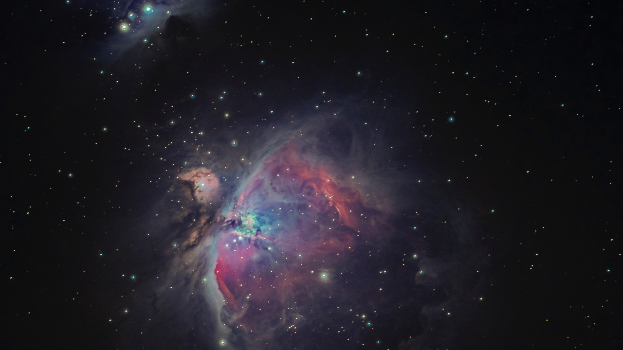 LineageOS, 银河ngc 1365, NGC 1365, 螺旋星系, 明星 壁纸 1280x720 允许