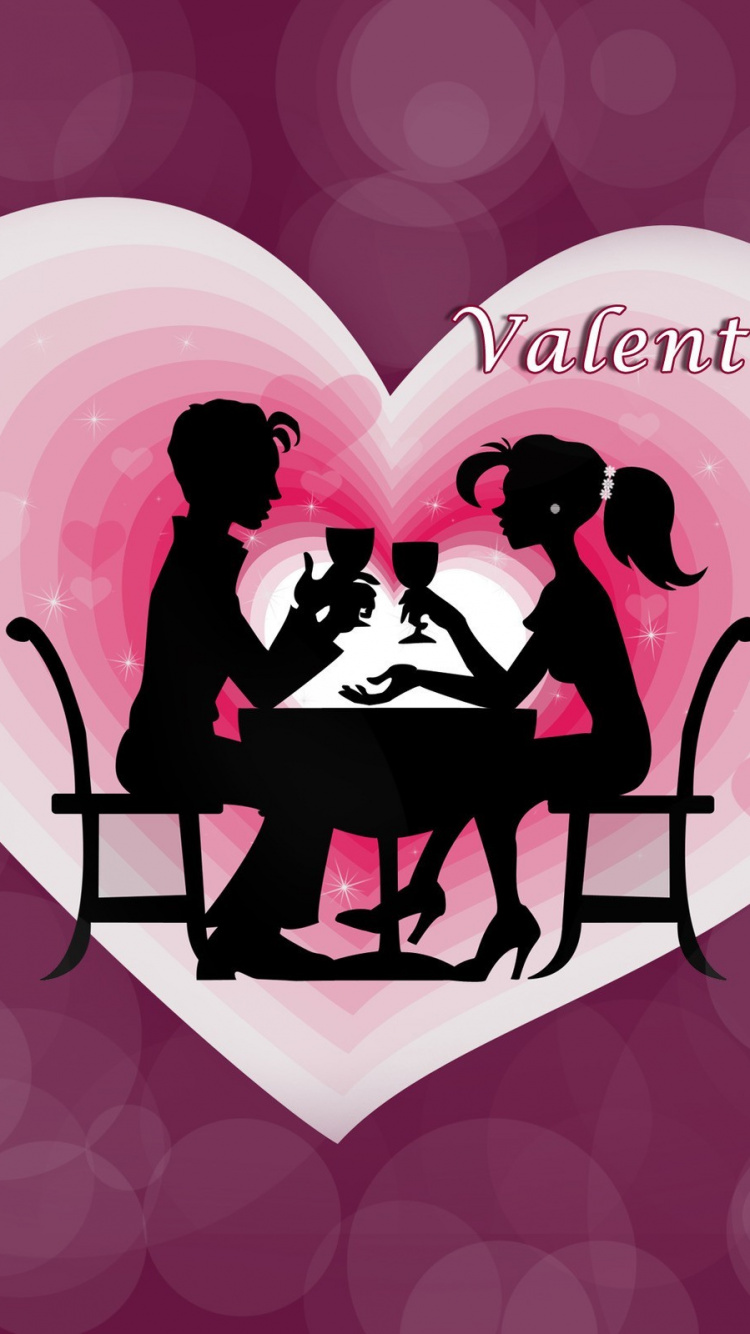 Valentines Tag, Herzen, Liebe, Grafik-design, Romantik. Wallpaper in 750x1334 Resolution