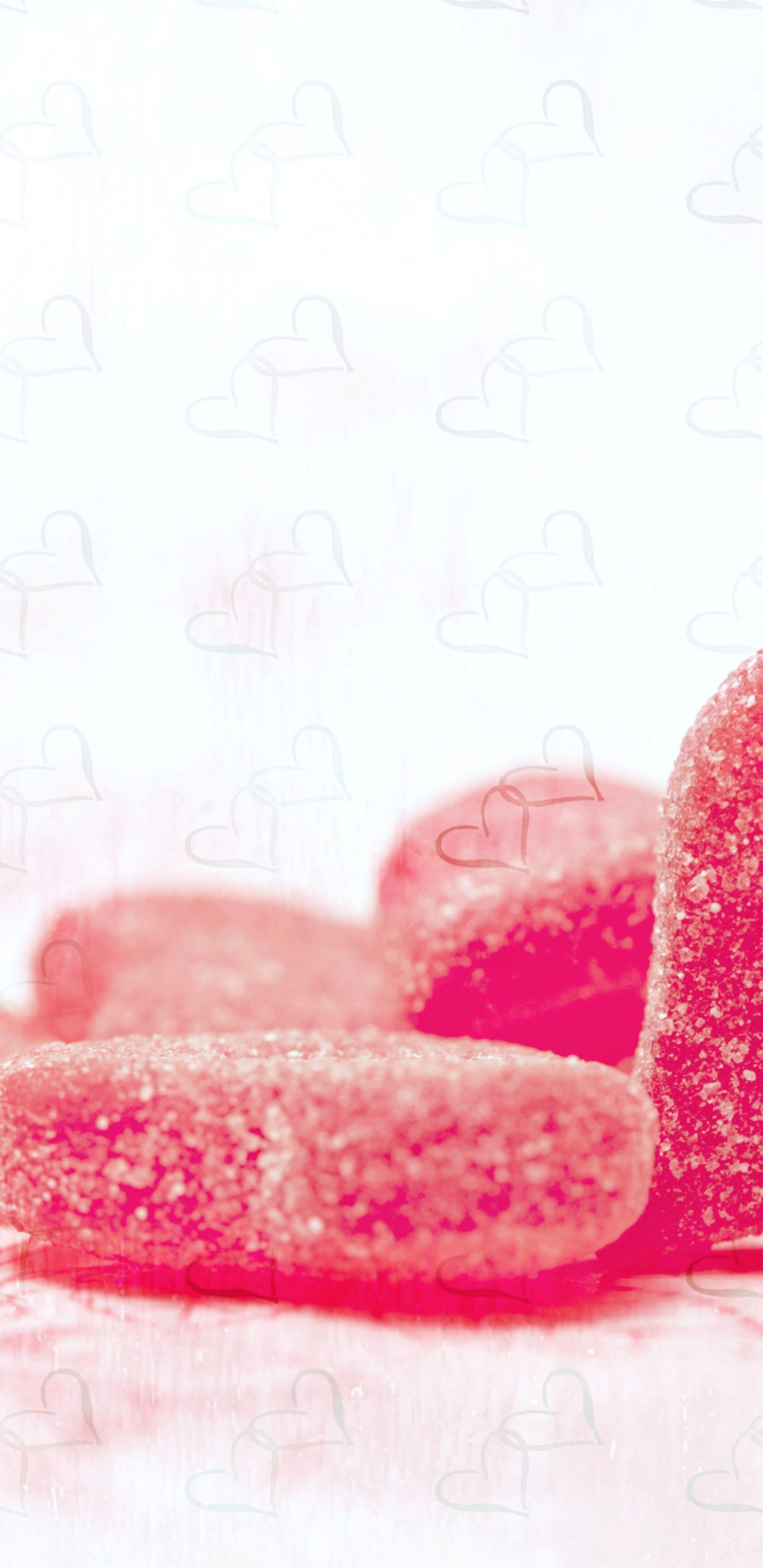 Heart, Gummi Candy, Love, Hippos Birthday, Lip. Wallpaper in 1440x2960 Resolution