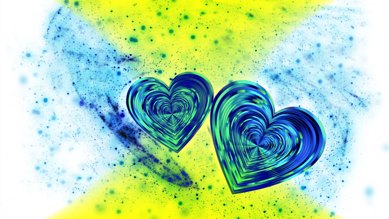Abstract Art, Heart, Love, Graphic Design, Graphics. Wallpaper in 1280x720 Resolution