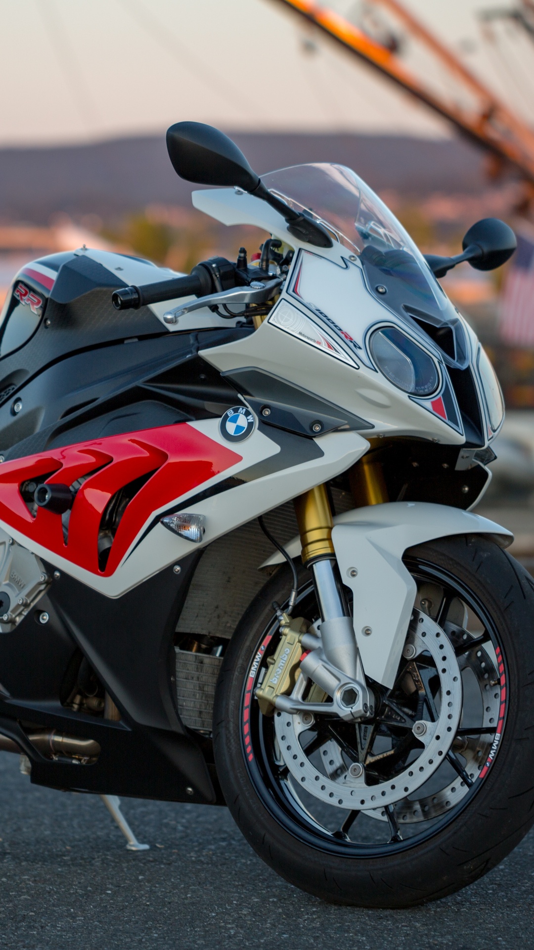 Red and Black Sports Bike on Road During Daytime. Wallpaper in 1080x1920 Resolution