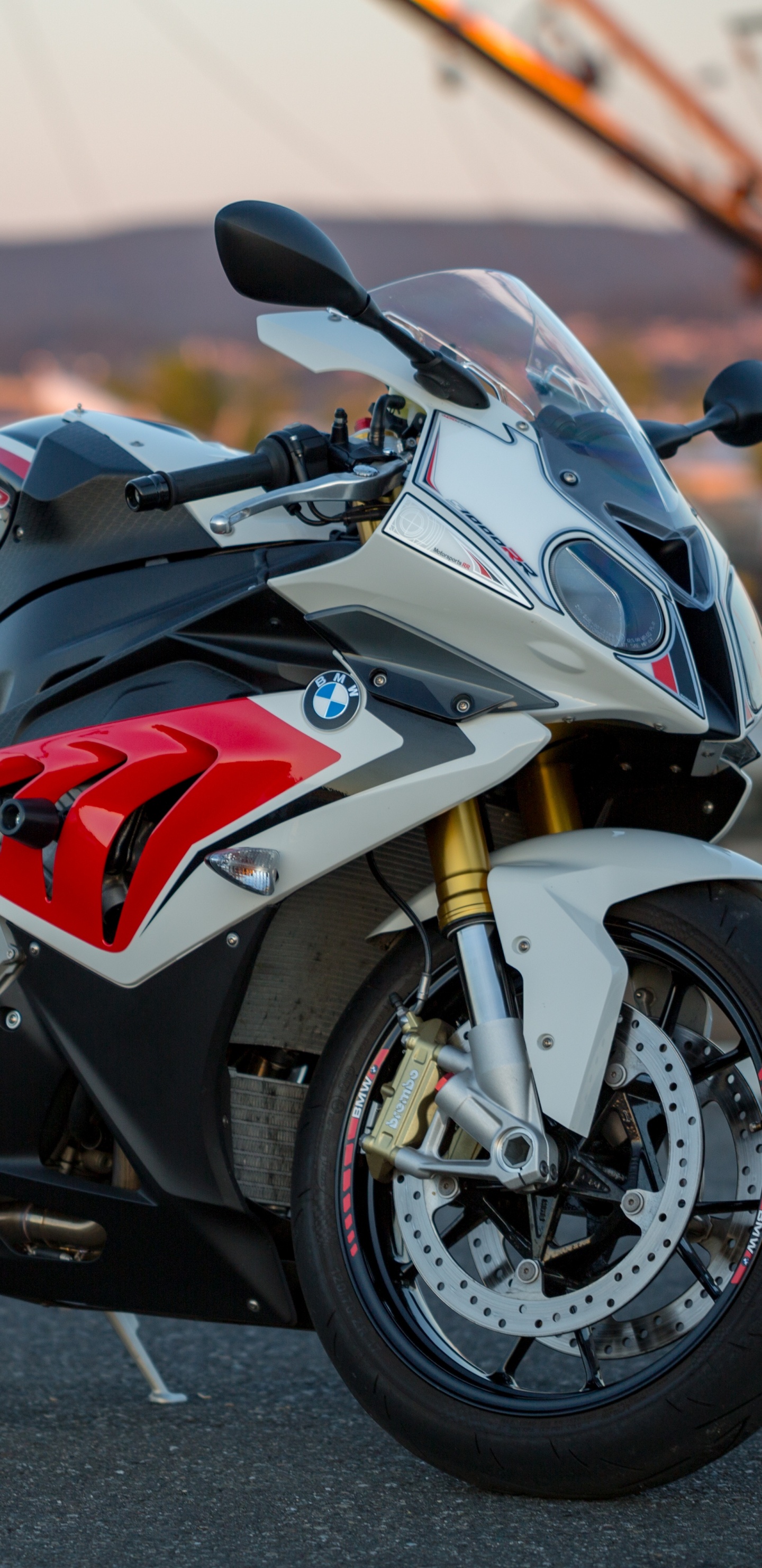 Red and Black Sports Bike on Road During Daytime. Wallpaper in 1440x2960 Resolution