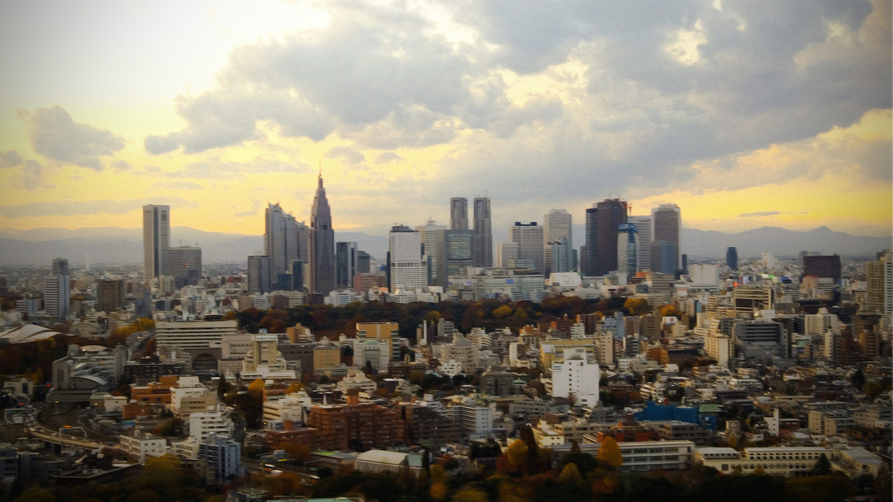 City Buildings Under White Clouds During Daytime. Wallpaper in 1280x720 Resolution