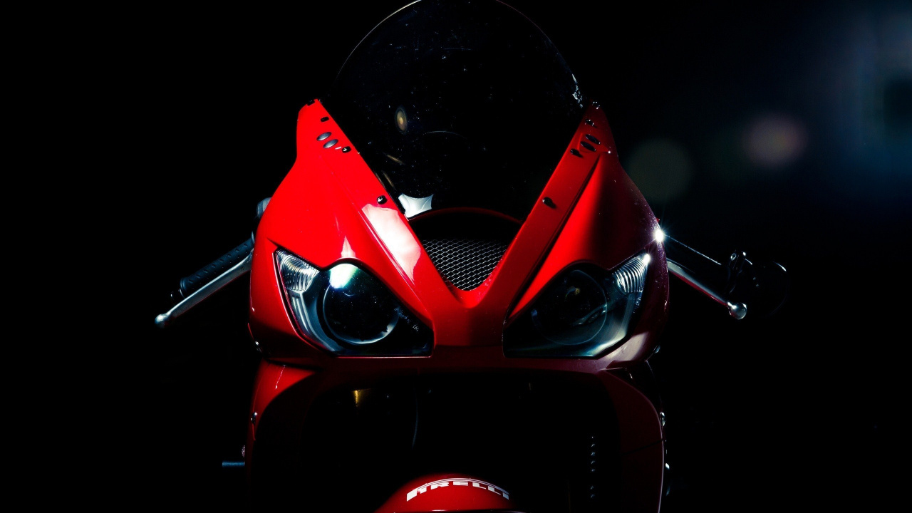 Red and Black Motorcycle in Close up Photography. Wallpaper in 1280x720 Resolution