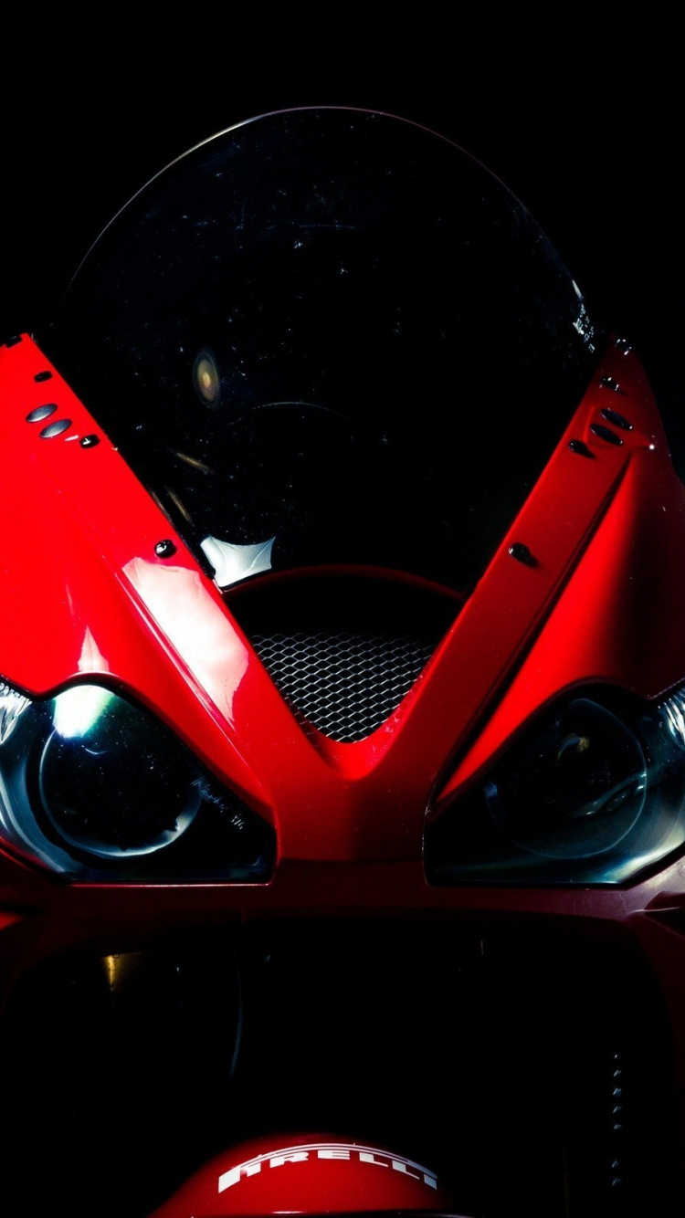 Red and Black Motorcycle in Close up Photography. Wallpaper in 750x1334 Resolution